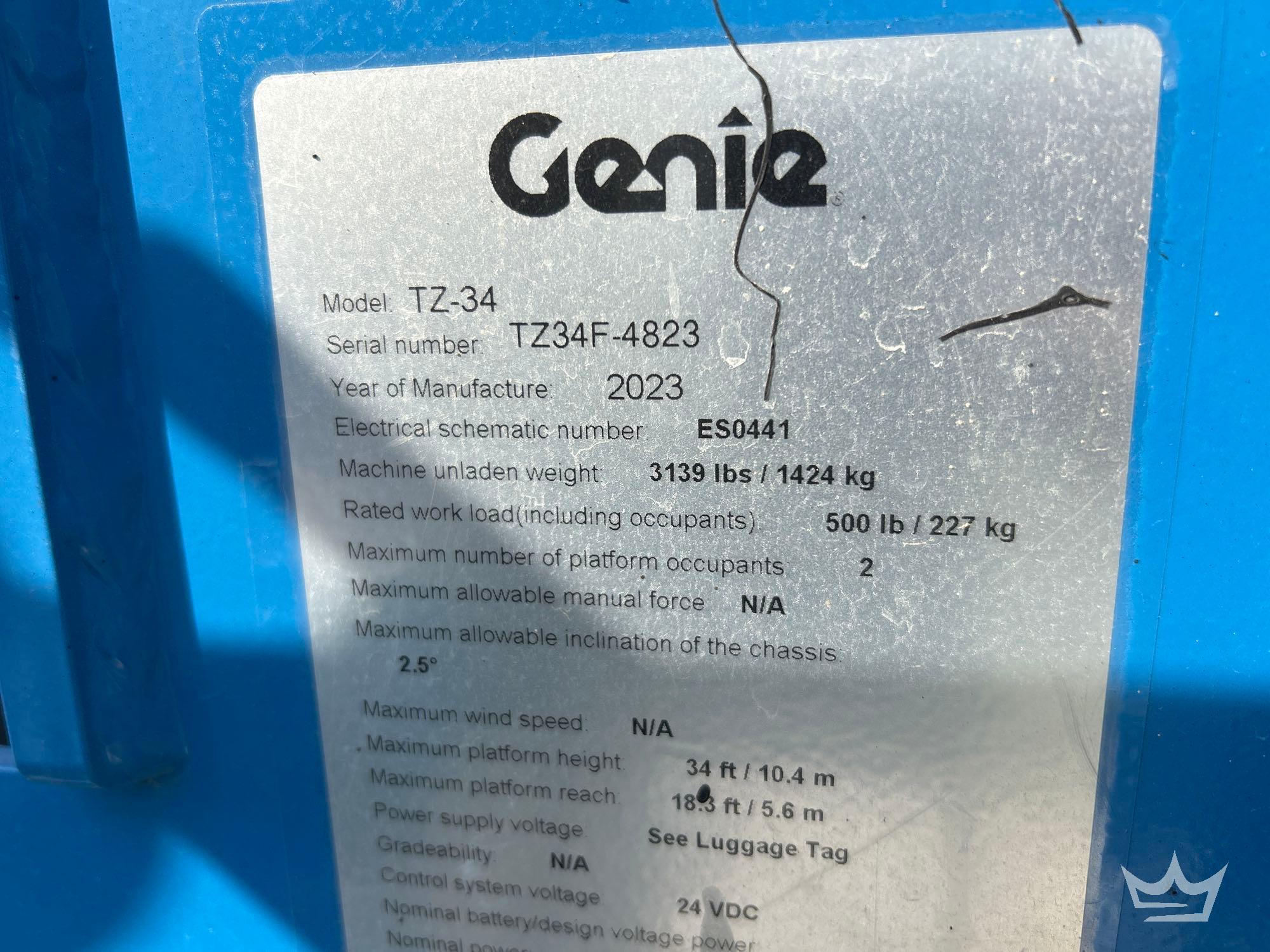 2023 Genie TZ34