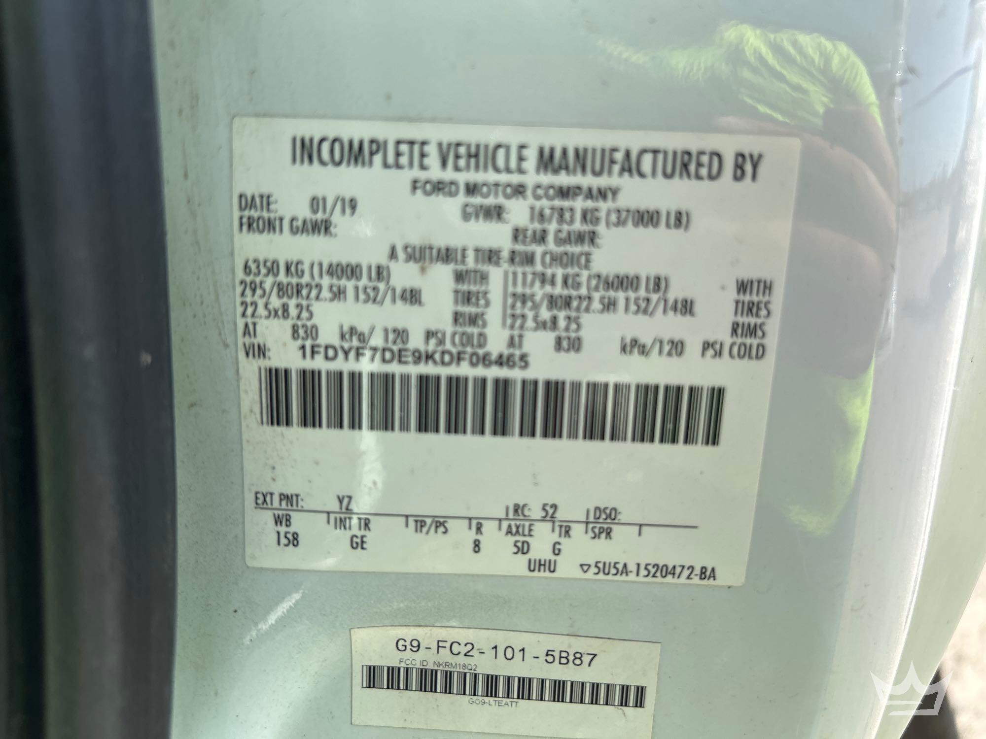 2019 Ford F750