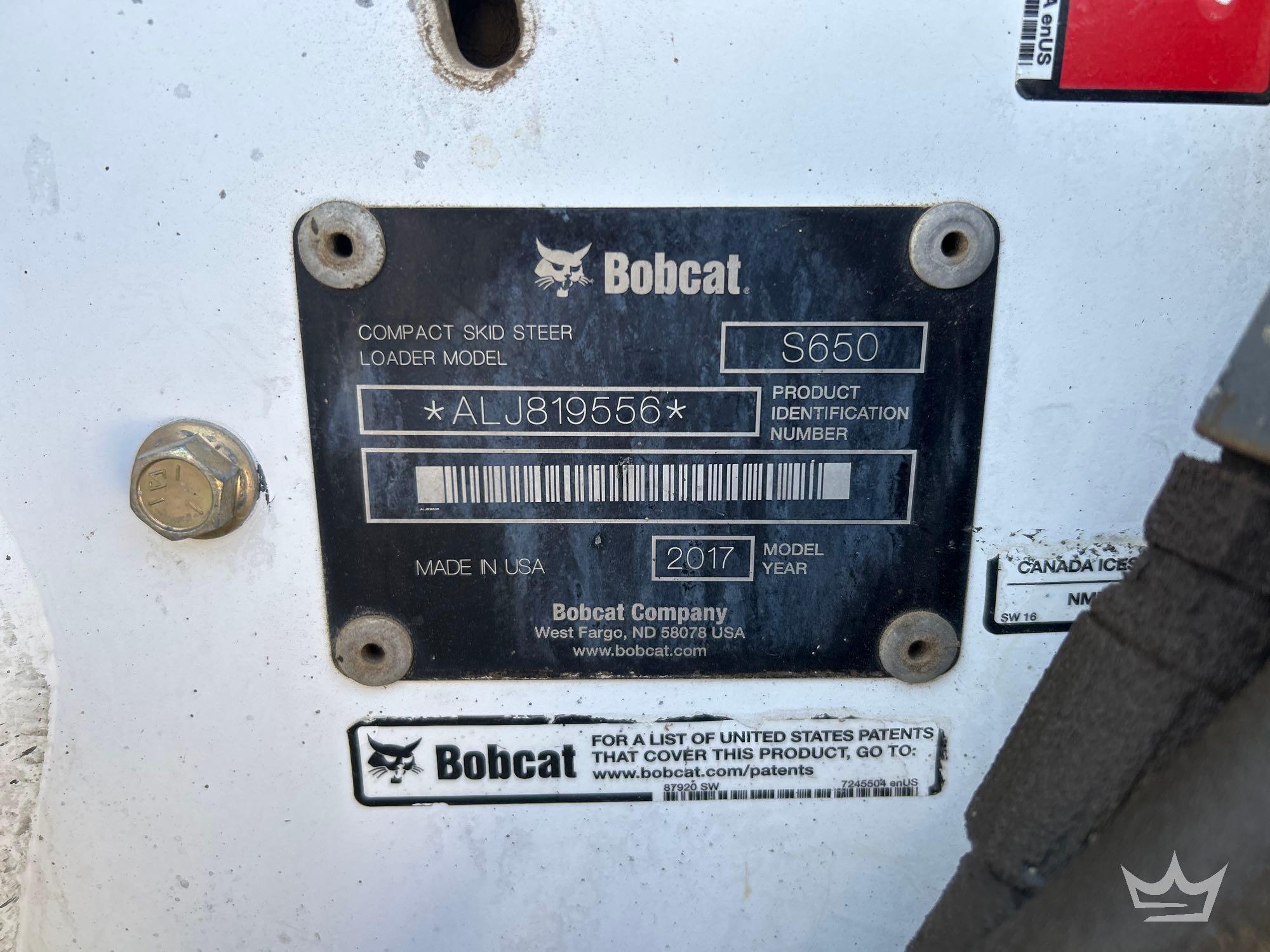 2017 Bobcat S650