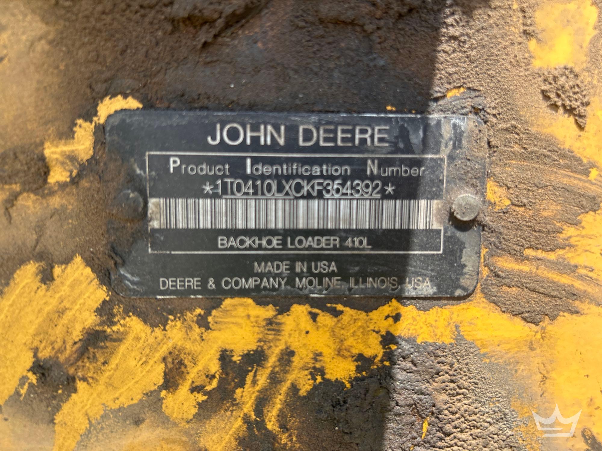 2019 John Deere 410LE