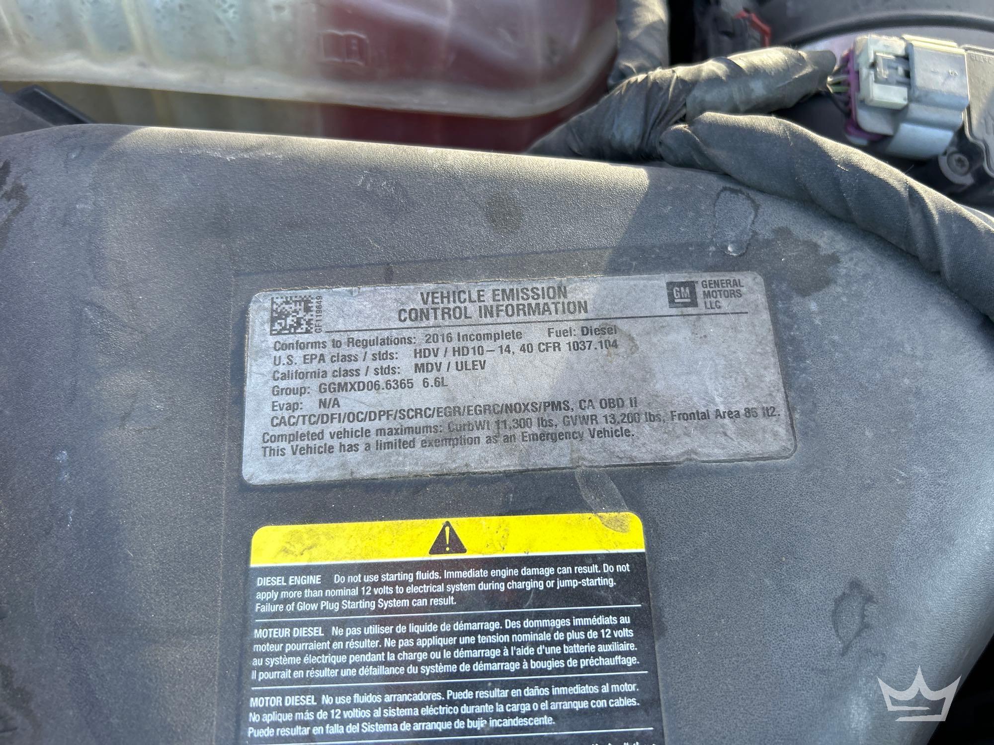 2016 Chevrolet 3500