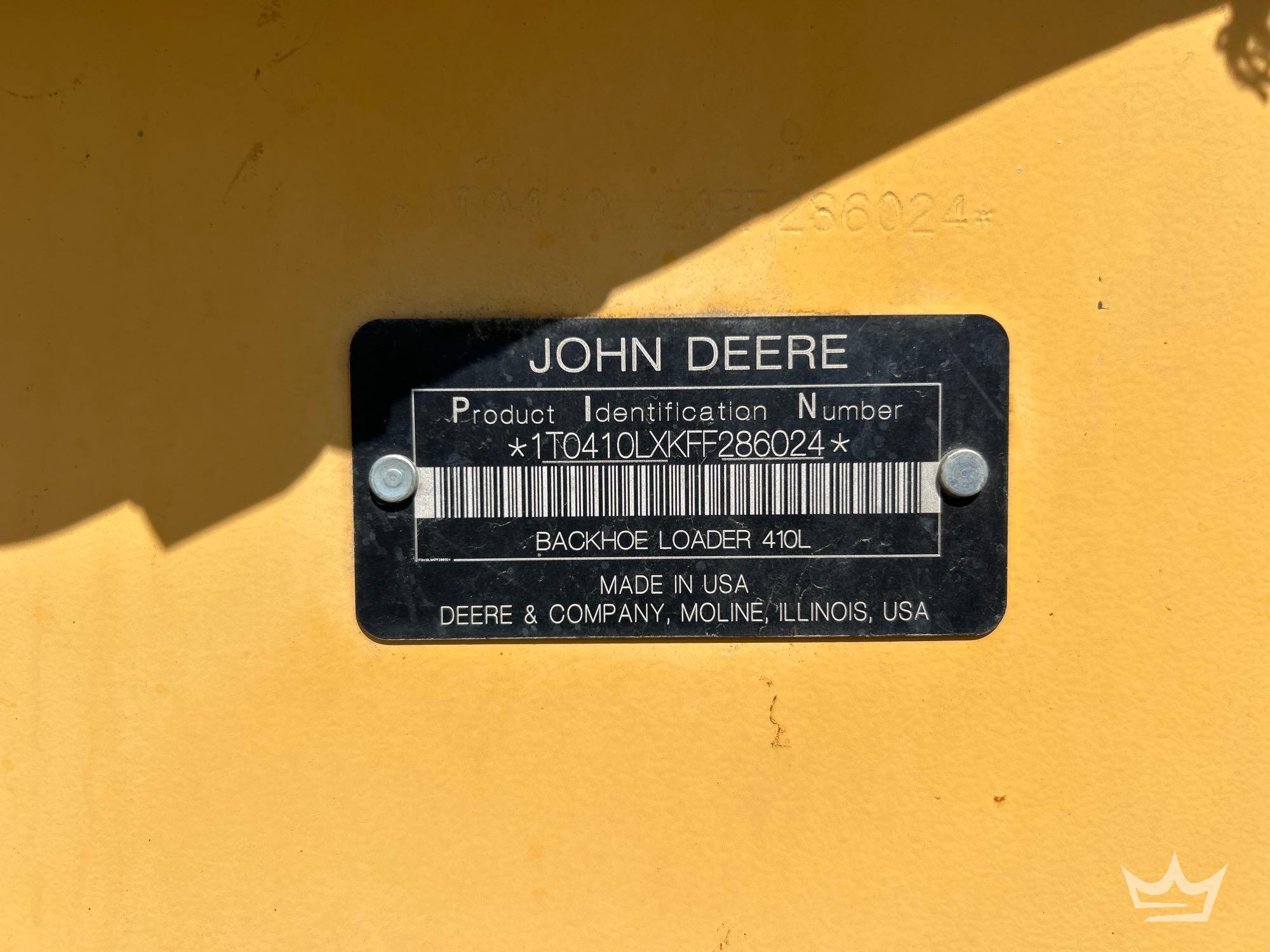 2015 John Deere 410LE