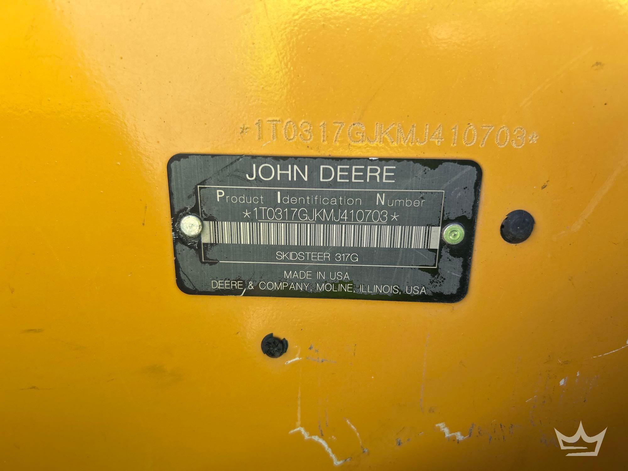 2021 John Deere 317G