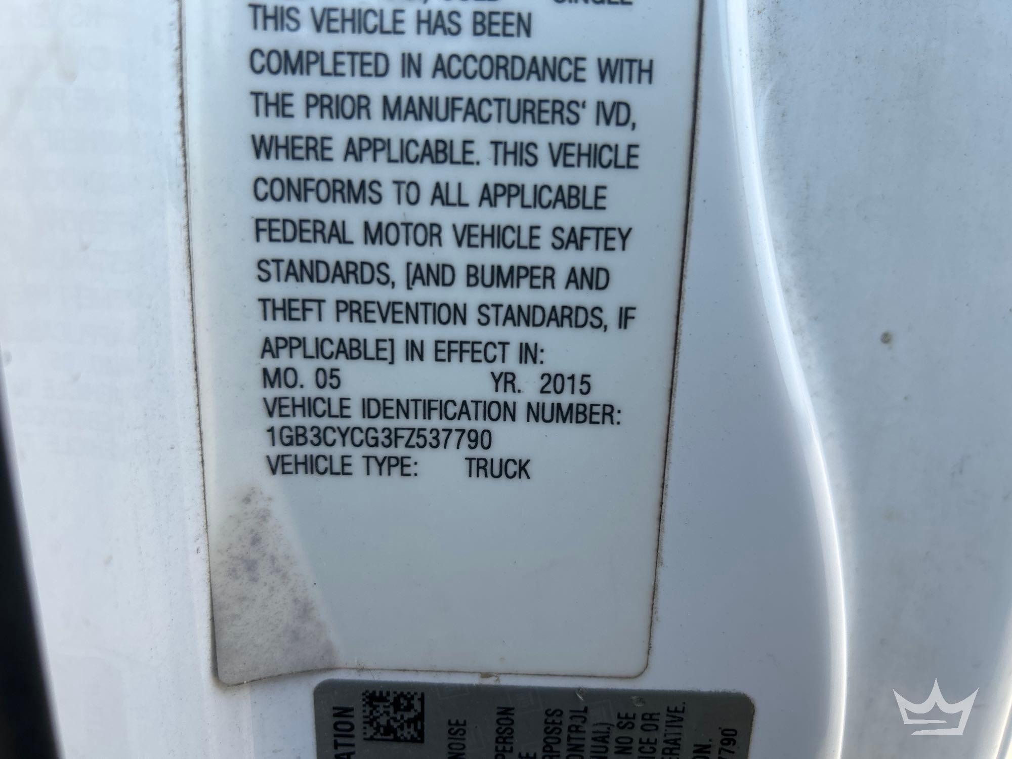 2015 Chevrolet 3500SL