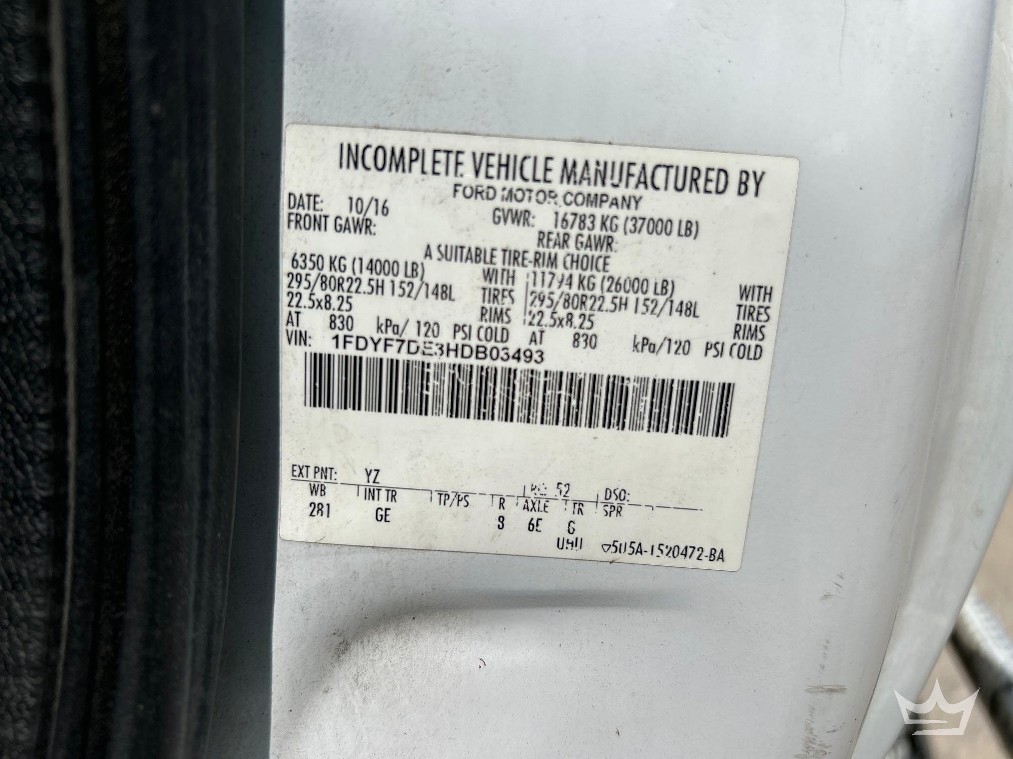 2017 Ford F750