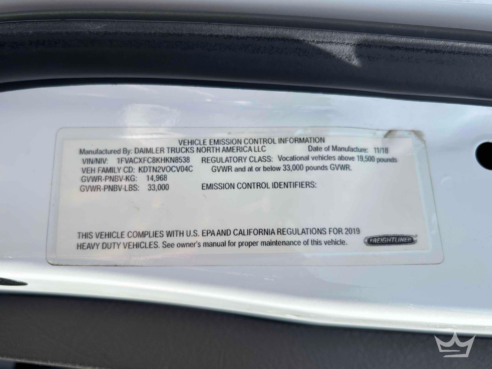 2019 Freightliner M2 106