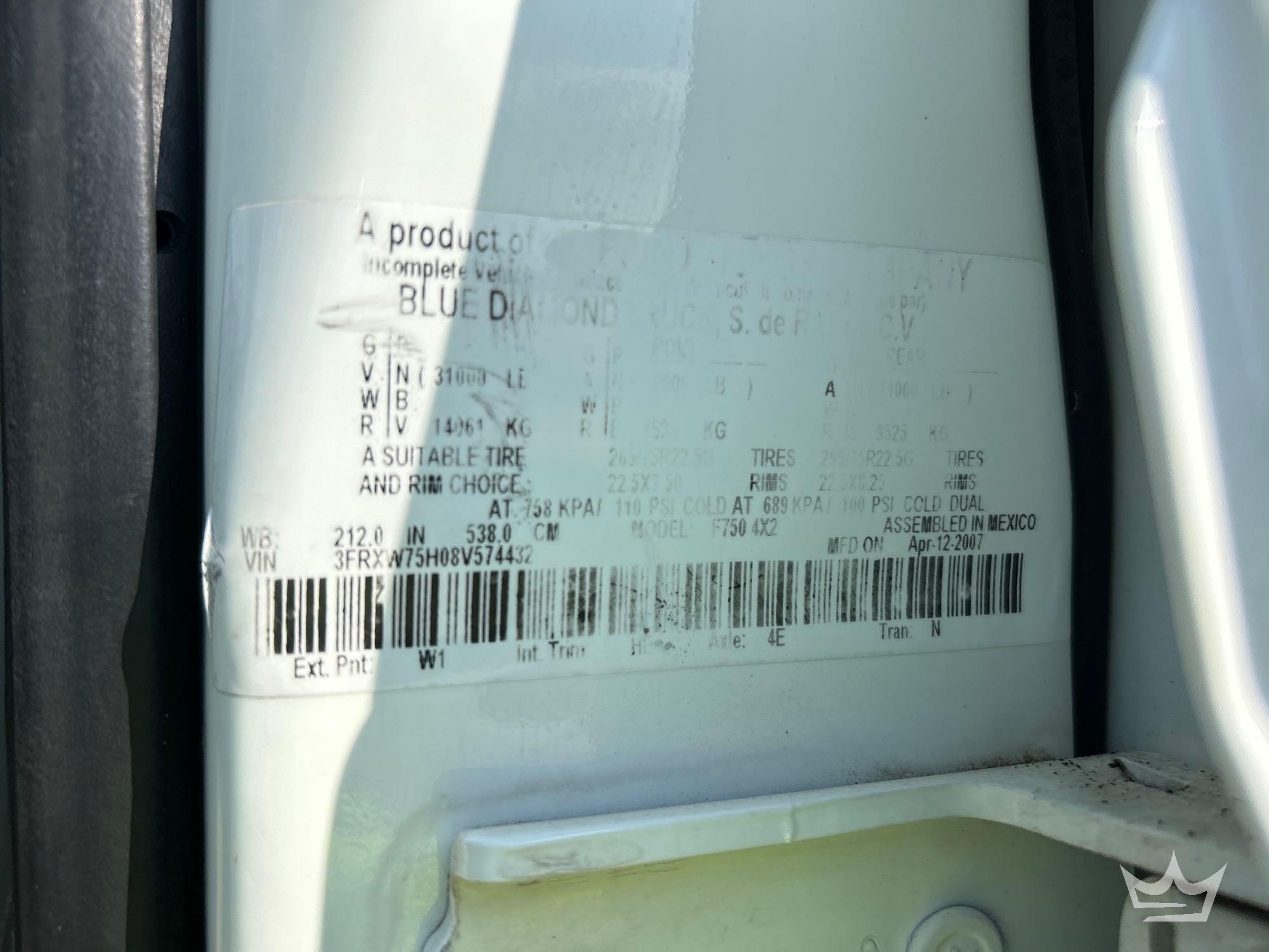 2008 Ford F750