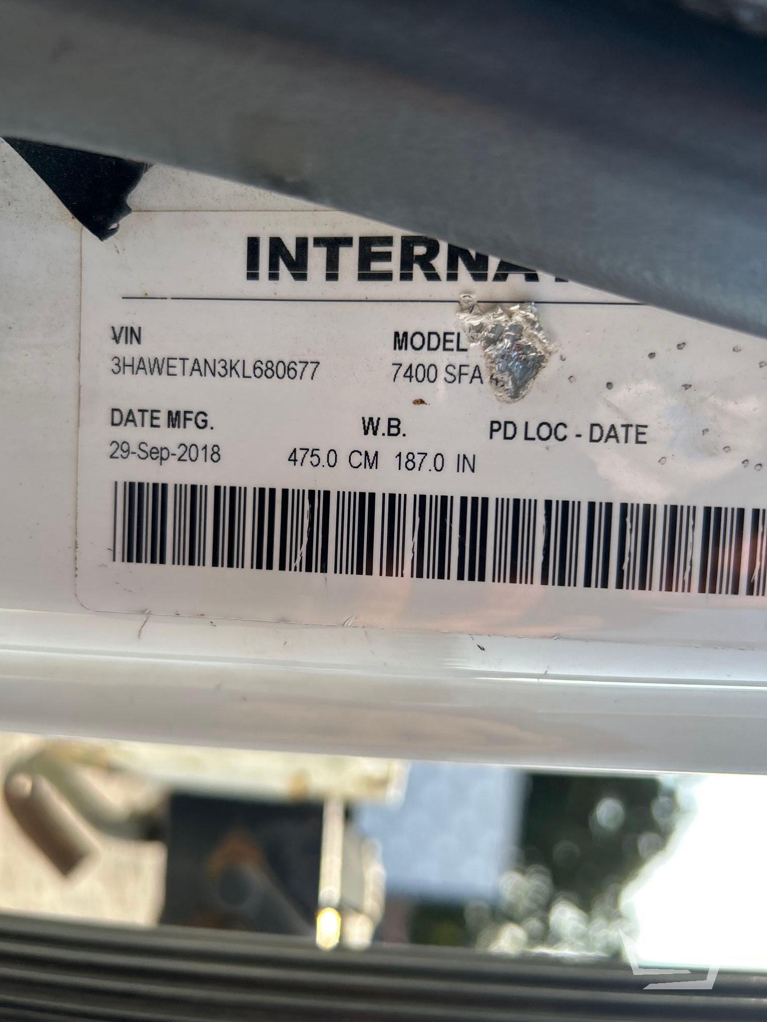 2019 International 7400