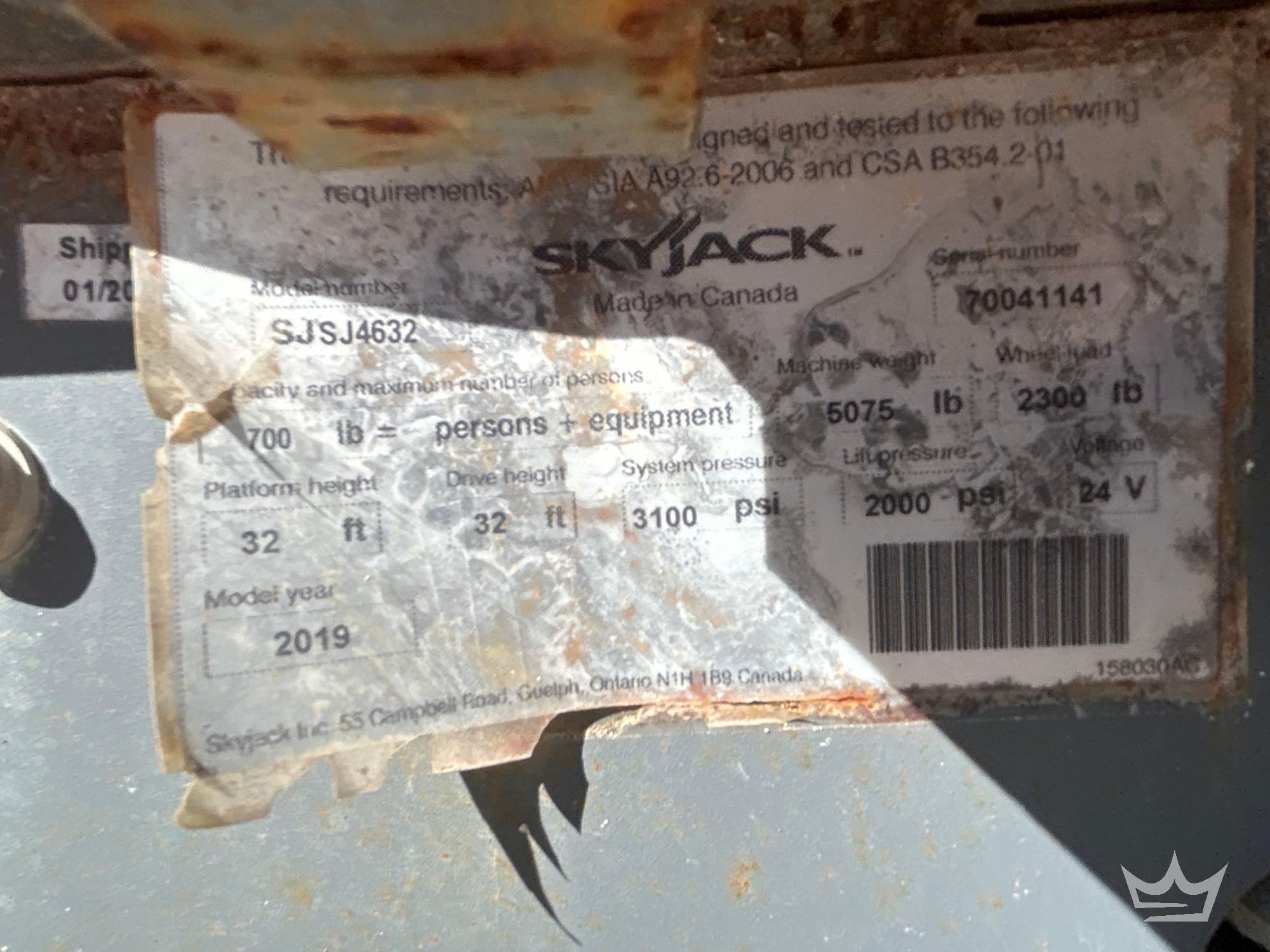 2019 Skyjack SJ4632