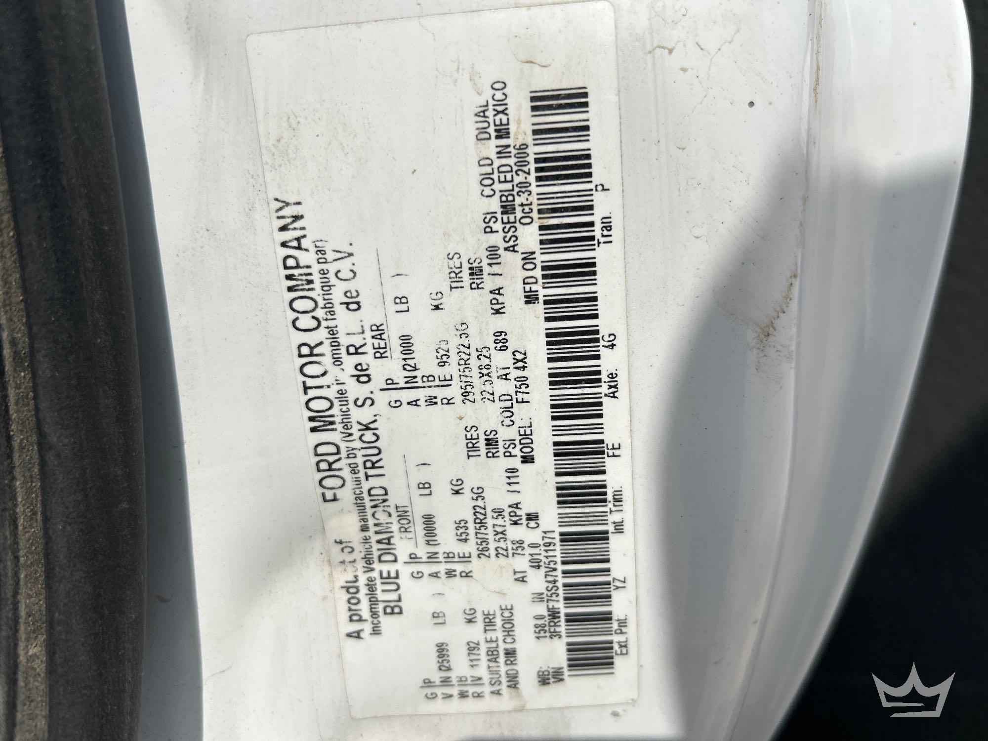 2007 Ford F750