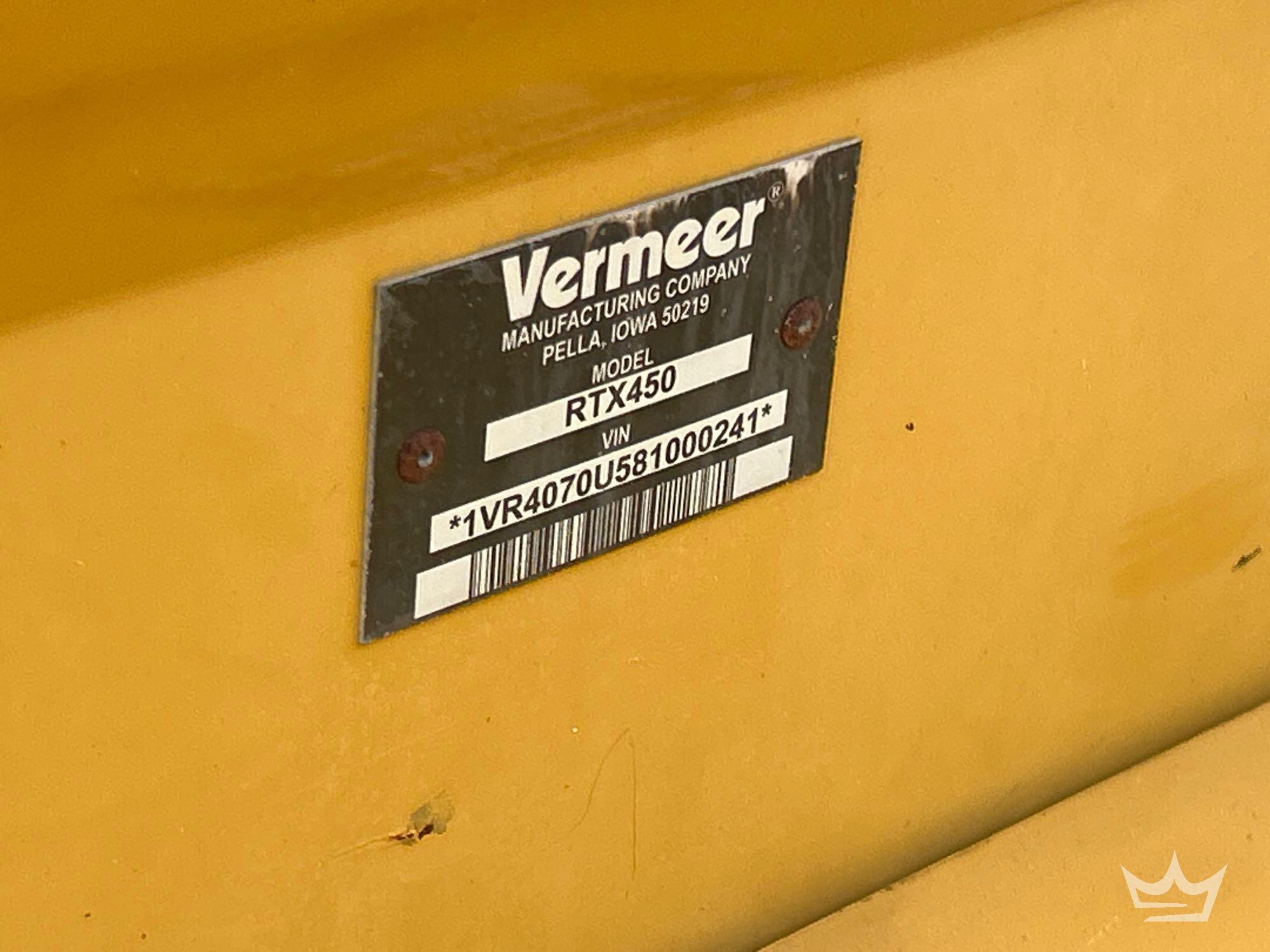 2008 Vermeer RTX450