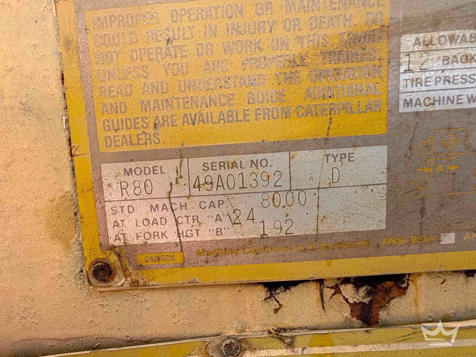 1989 Caterpillar R80