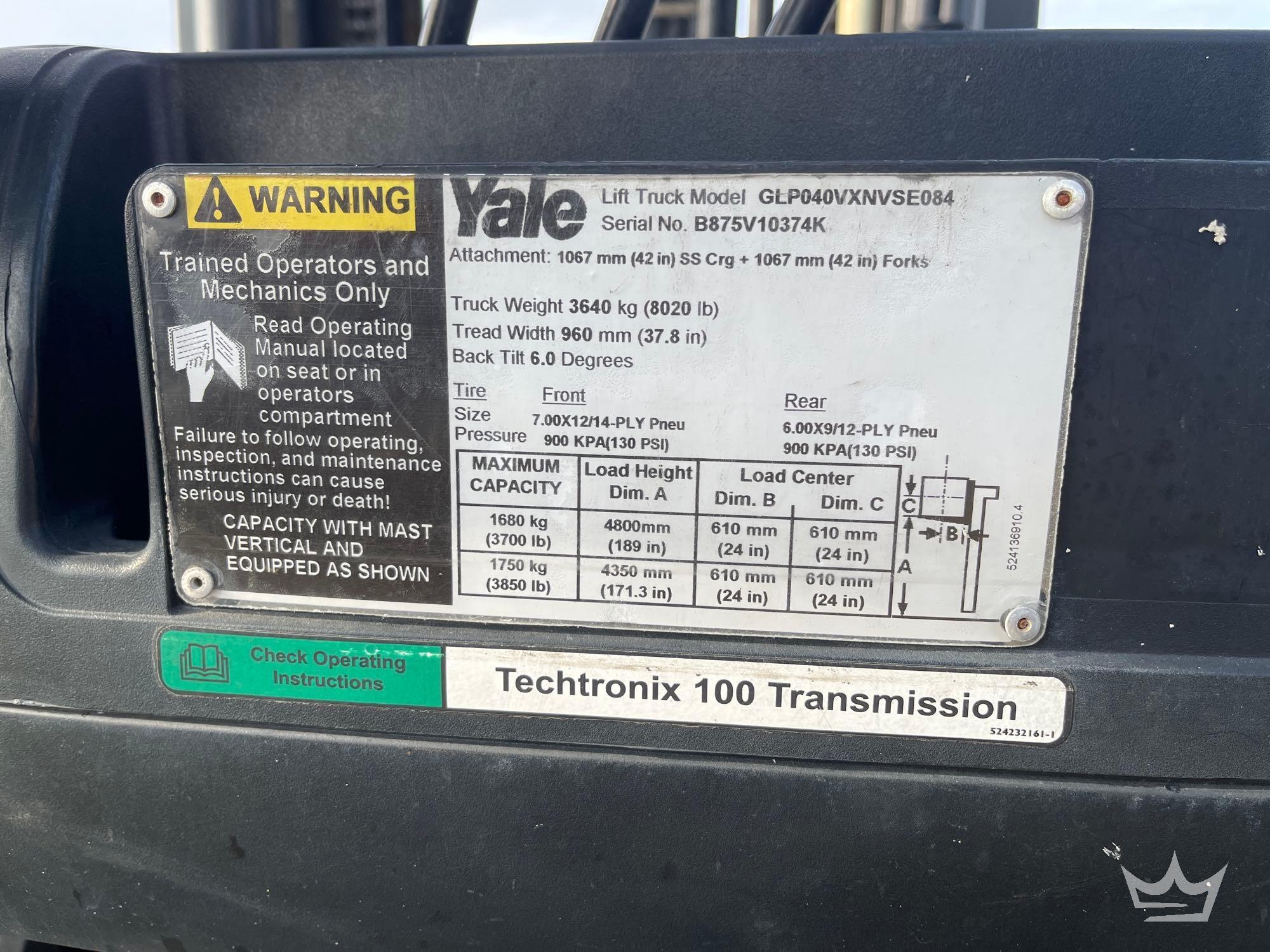 2012 Yale GLP040