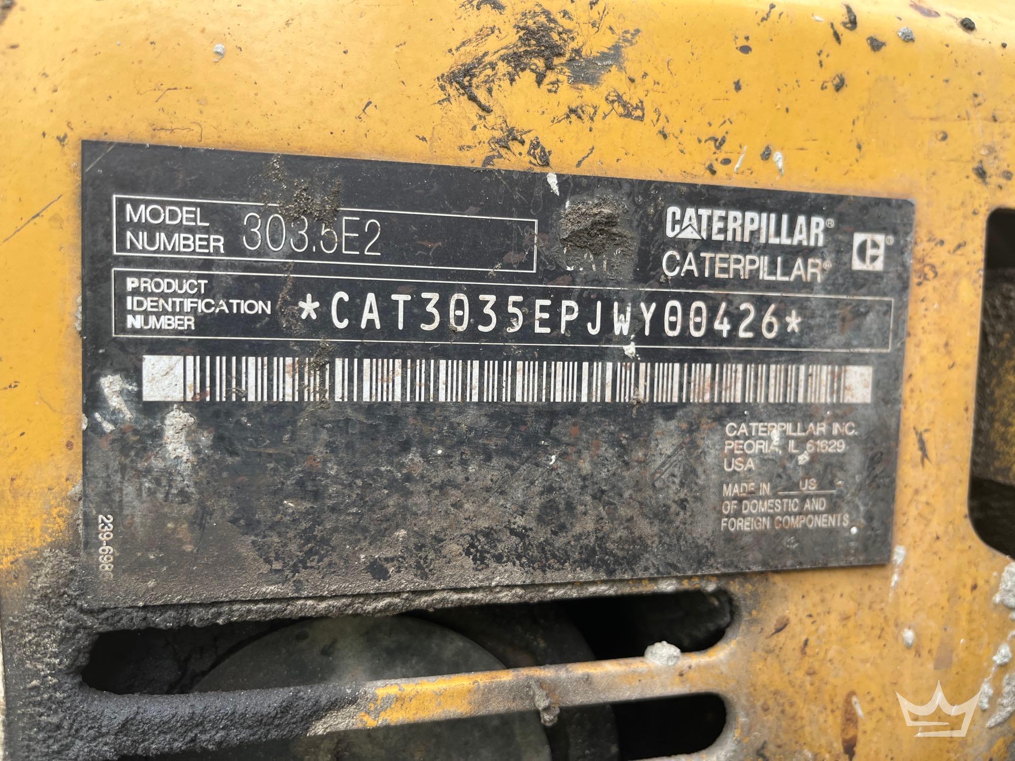 2016 Caterpillar 303.5E2CR