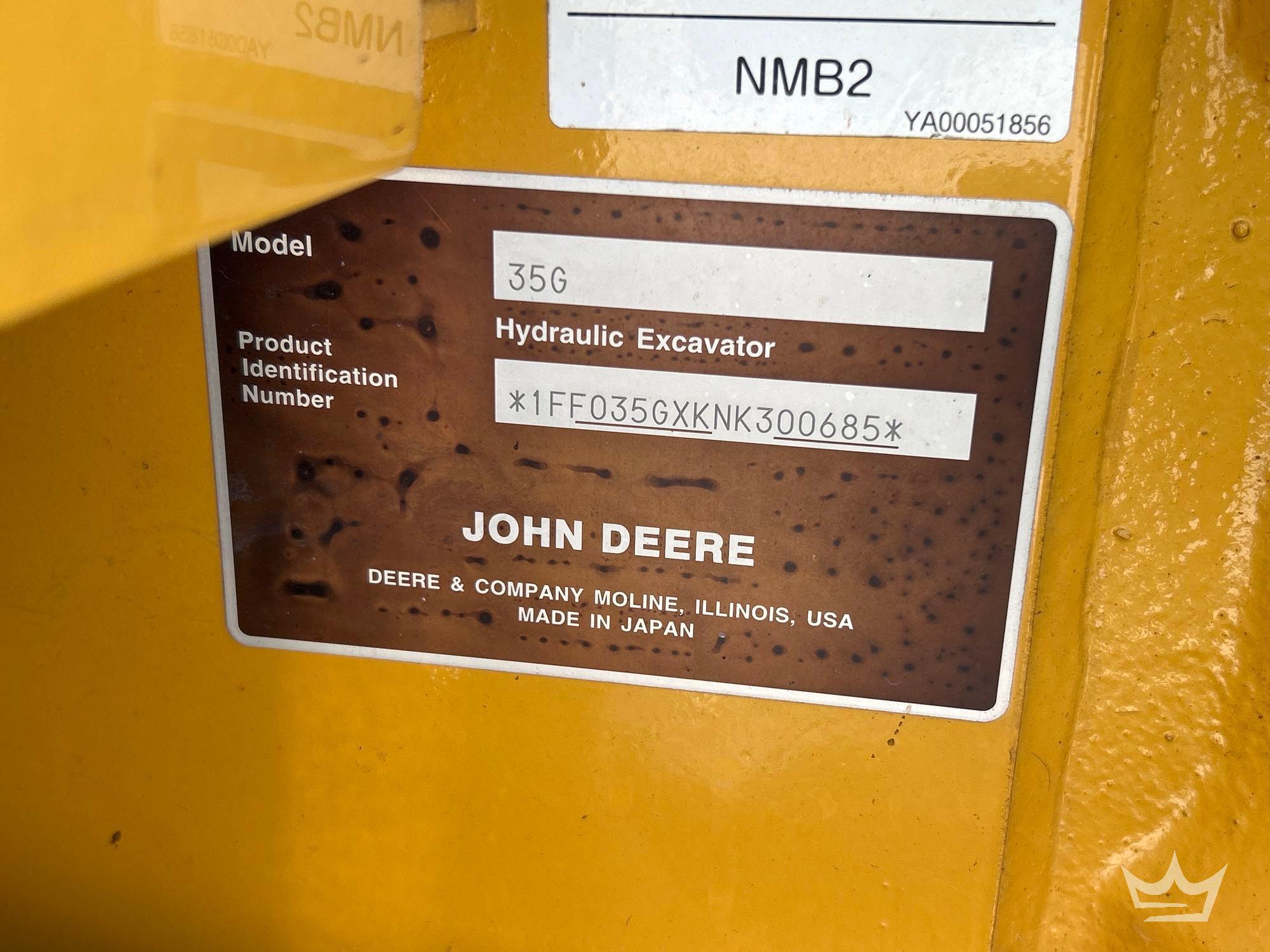 2023 John Deere 35G