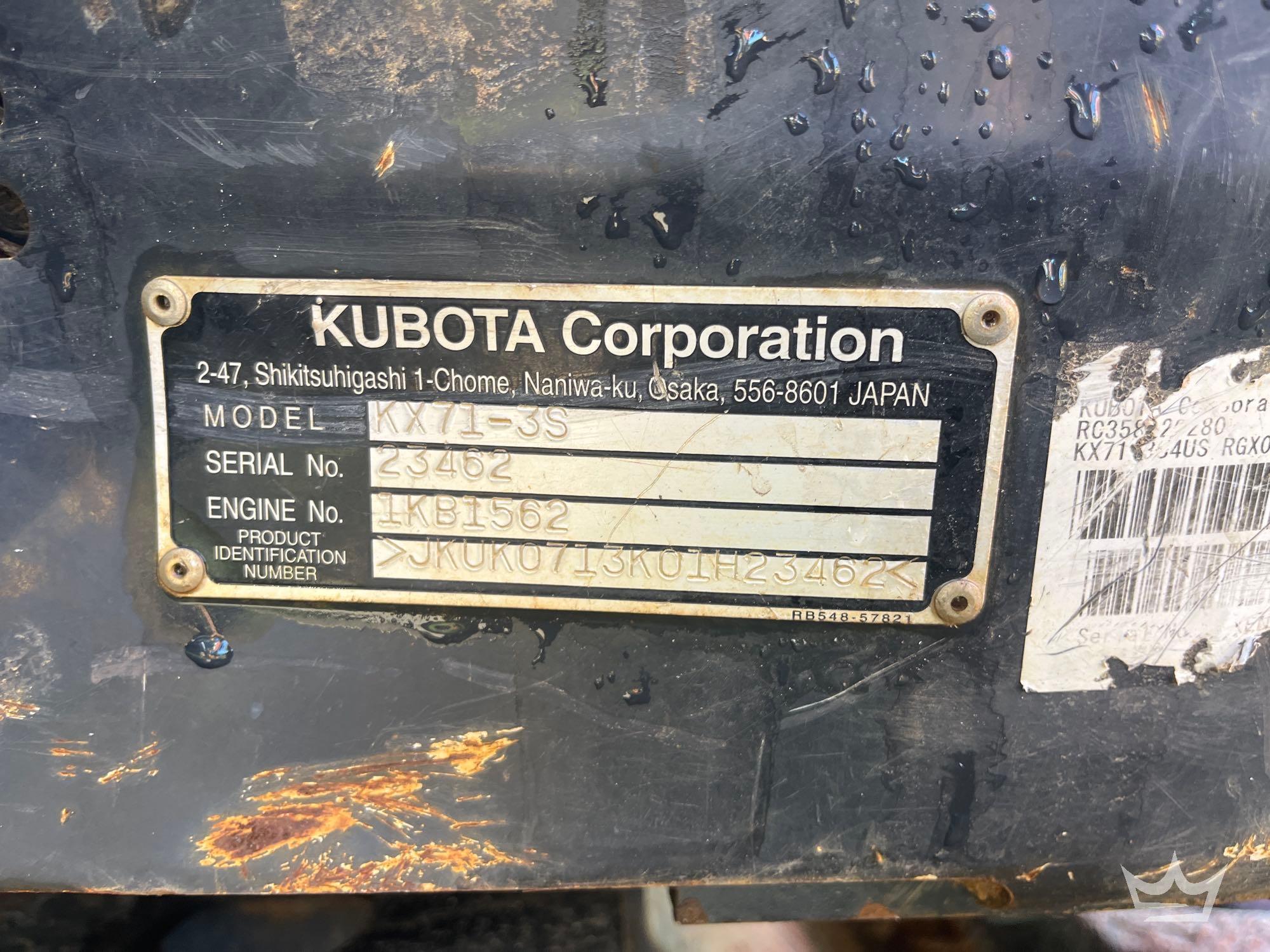 2019 Kubota KX71-3