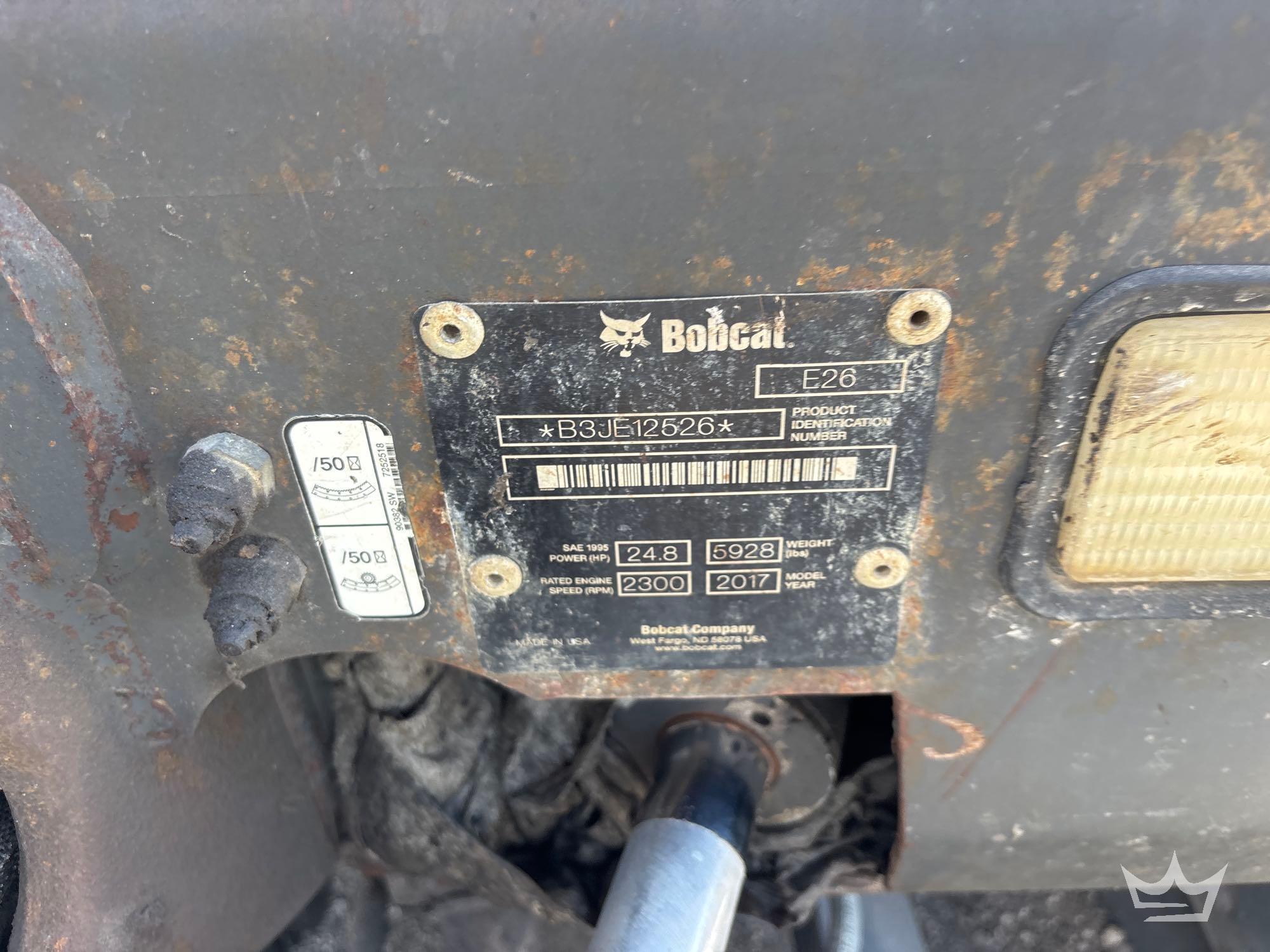 2017 Bobcat E26