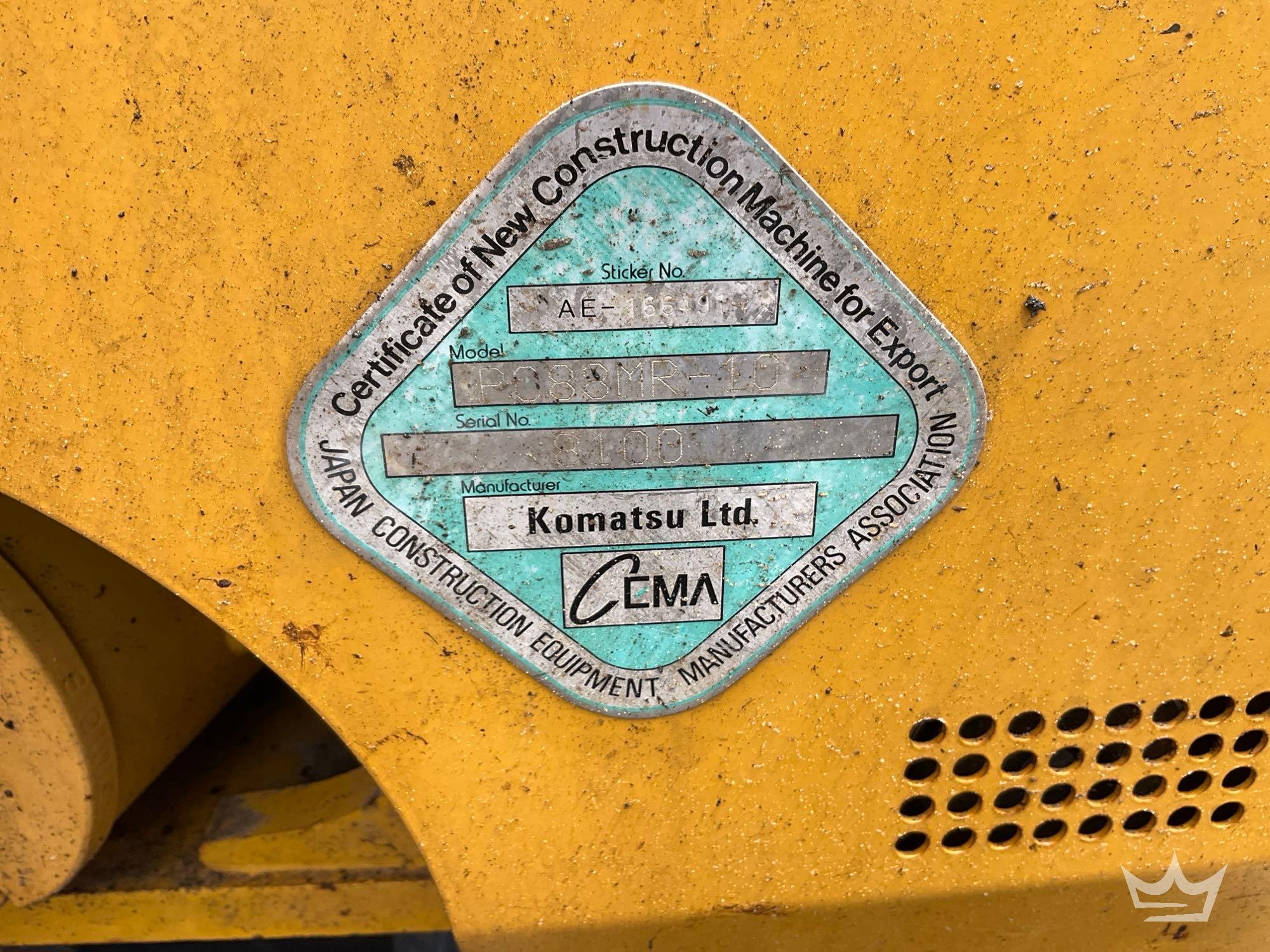 2018 Komatsu PC88MR