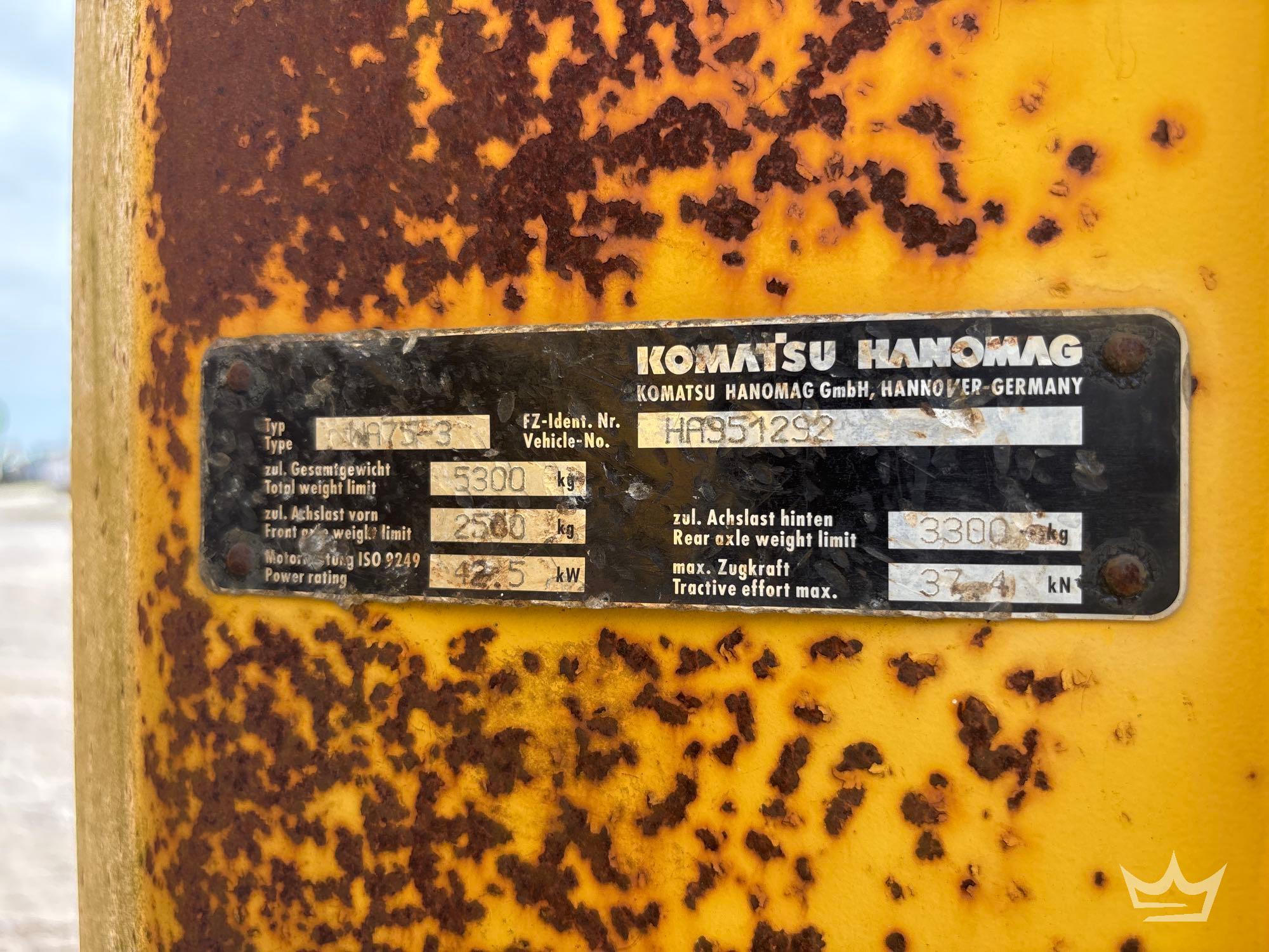 2002 Komatsu WA75-3