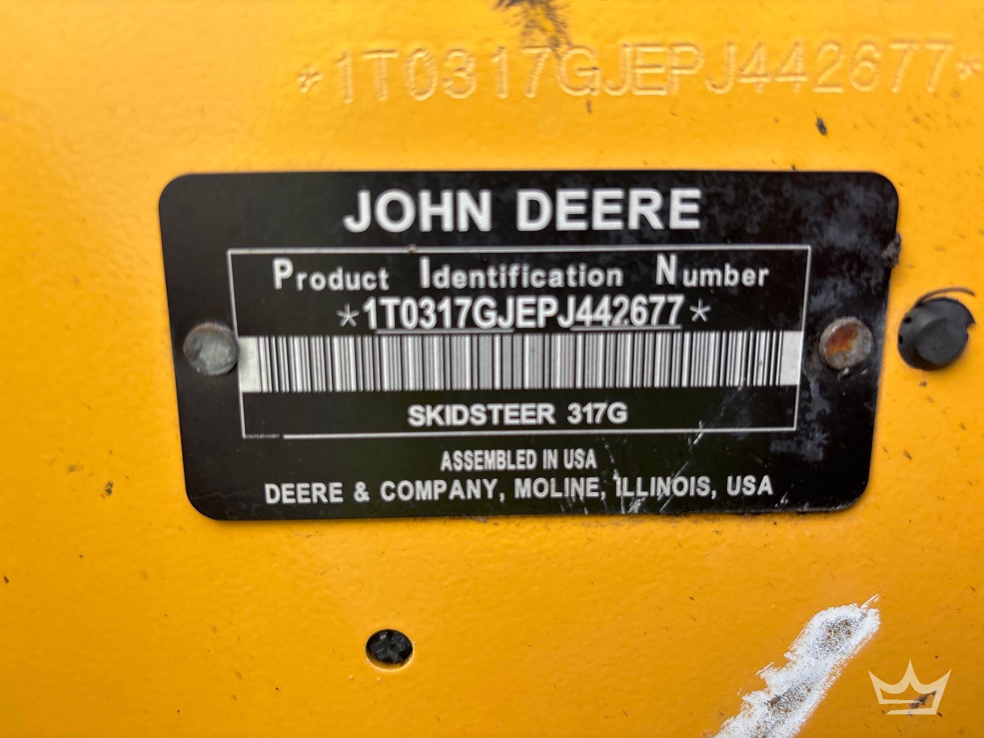 2022 John Deere 317G