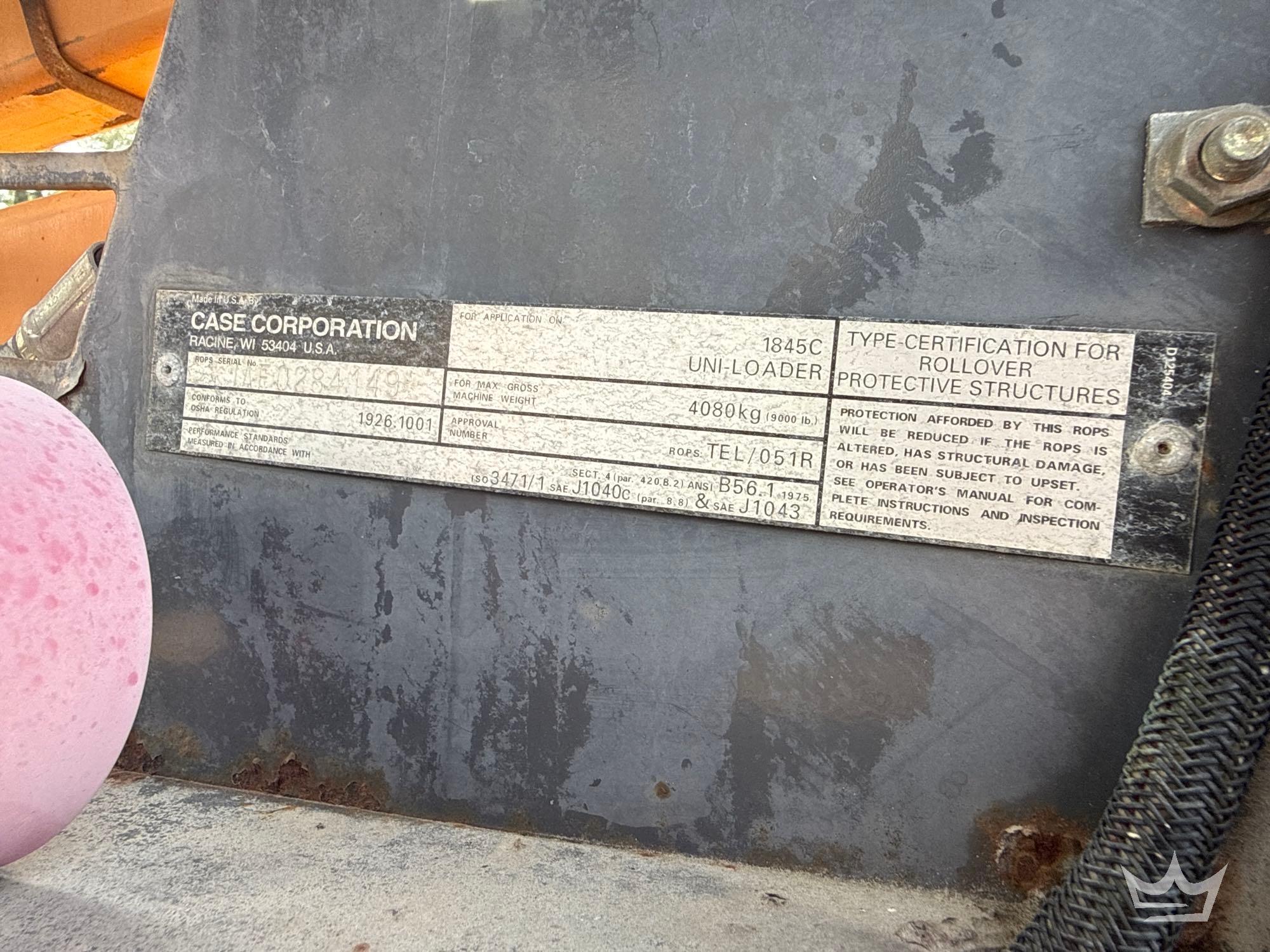 1999 Case 1845C