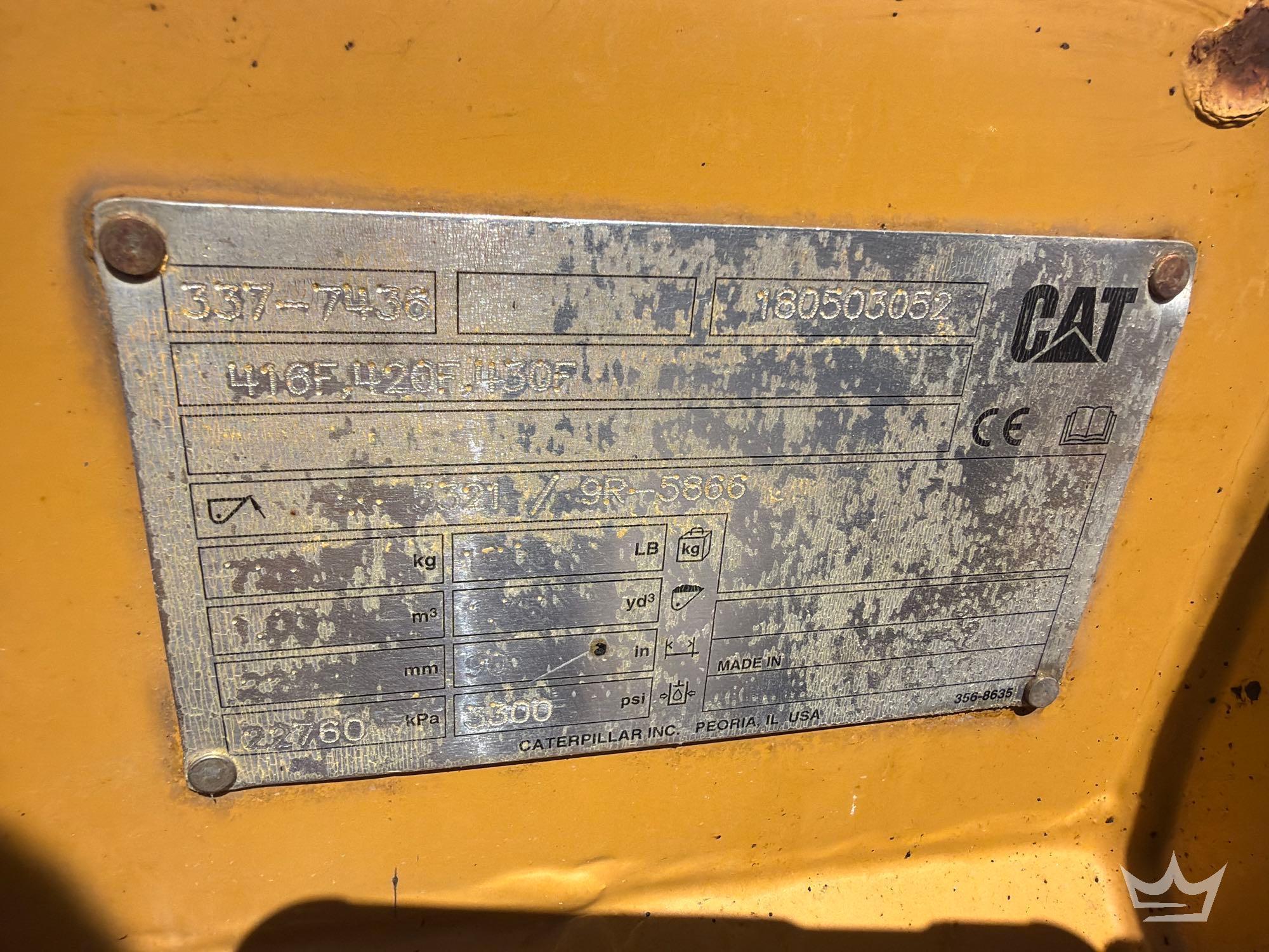 2018 Caterpillar 420F2