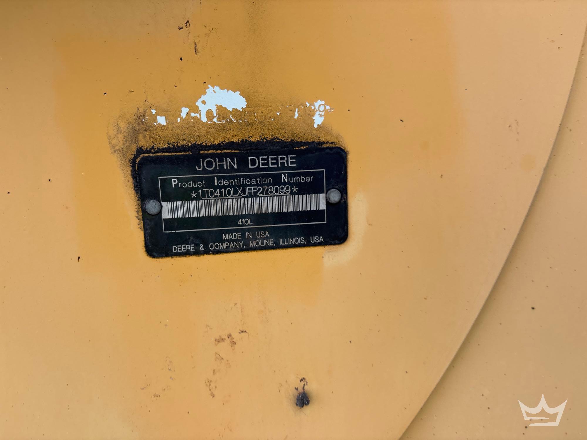 2015 John Deere 410LE