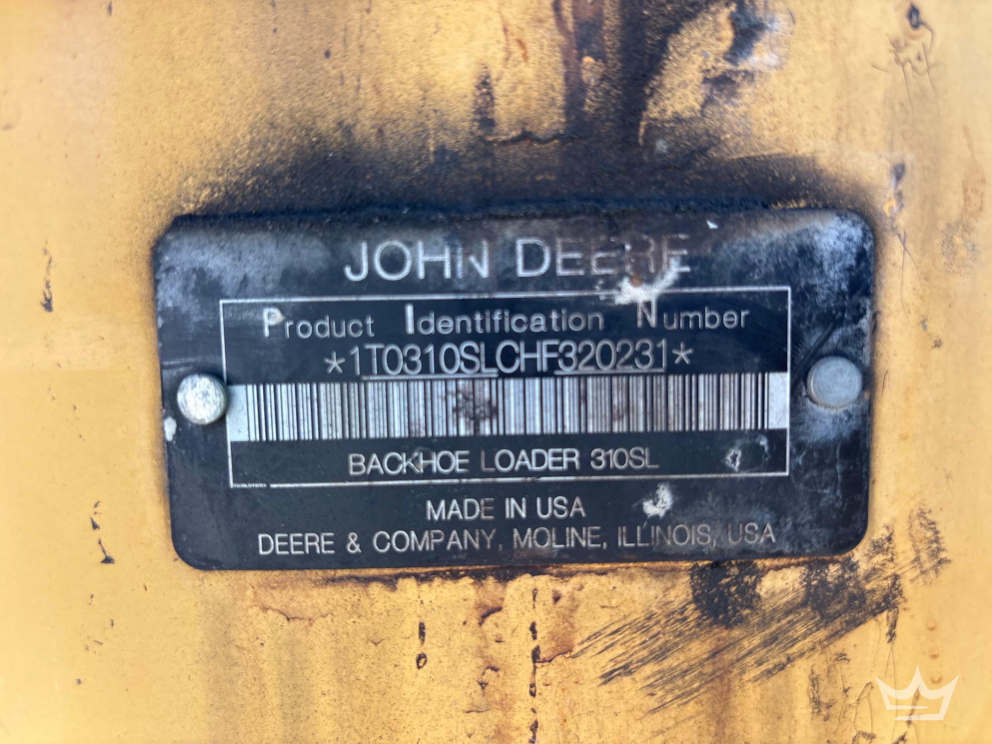 2017 John Deere 310S