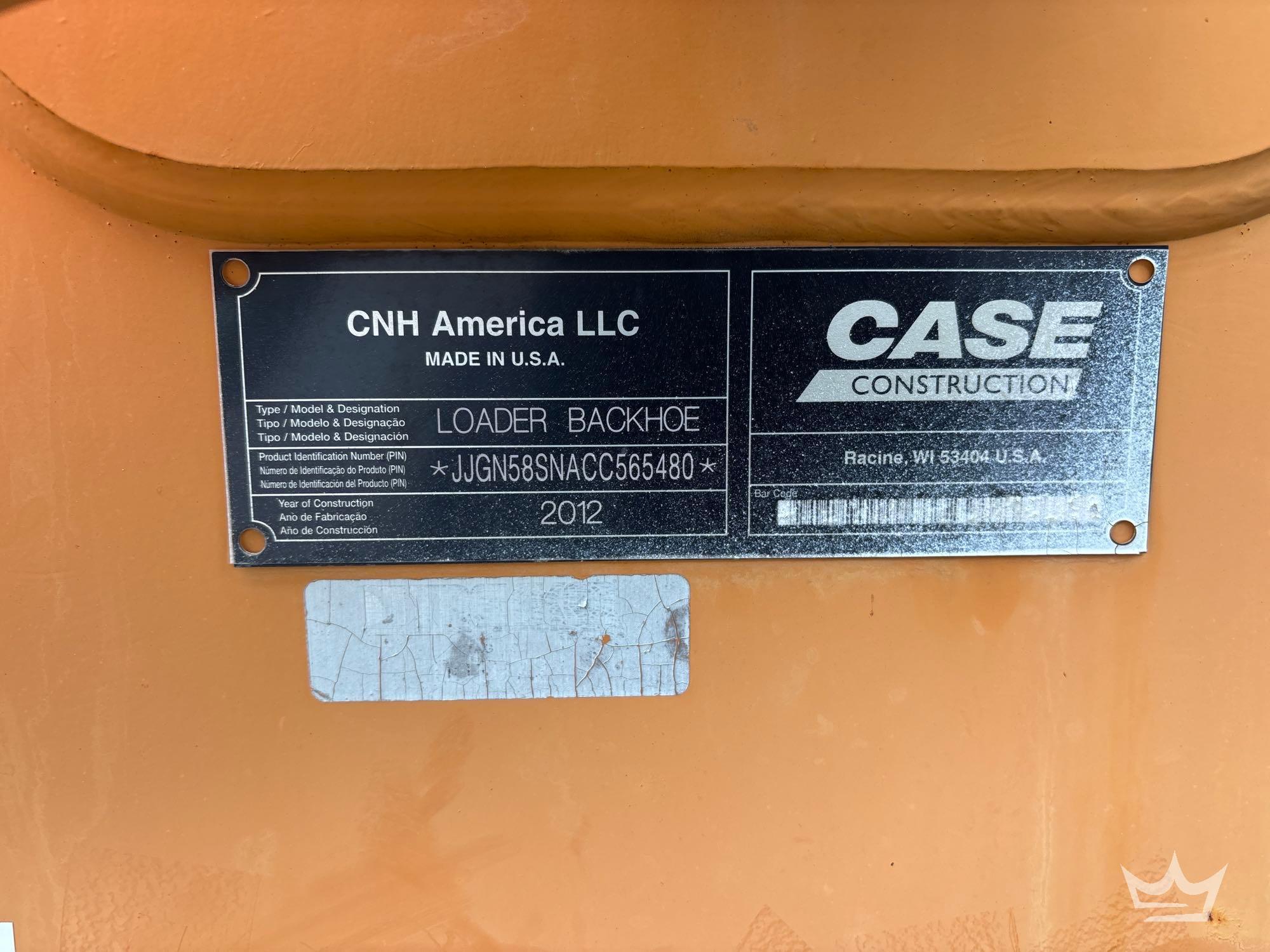 2012 Case 580