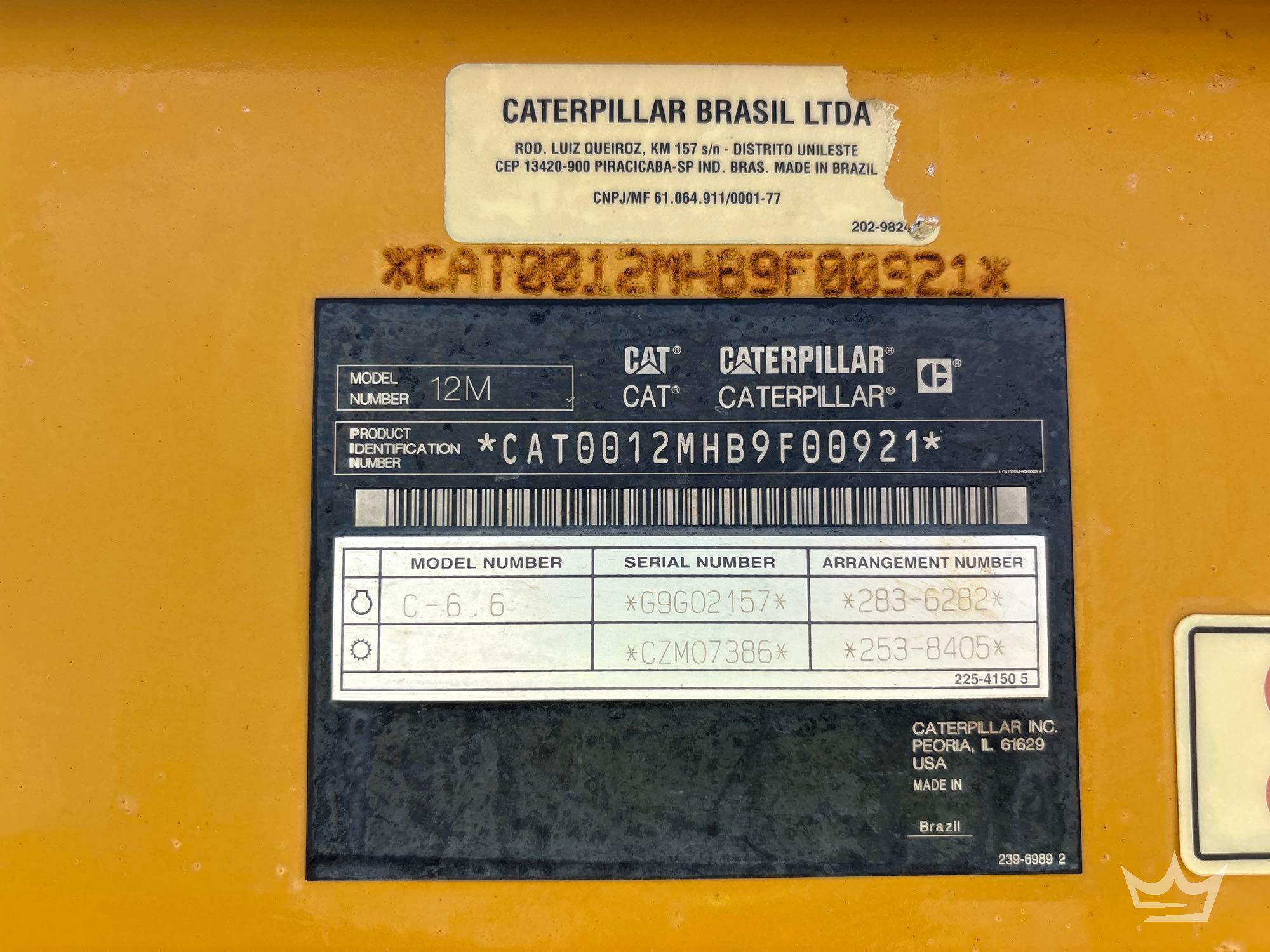 2011 Caterpillar 12M
