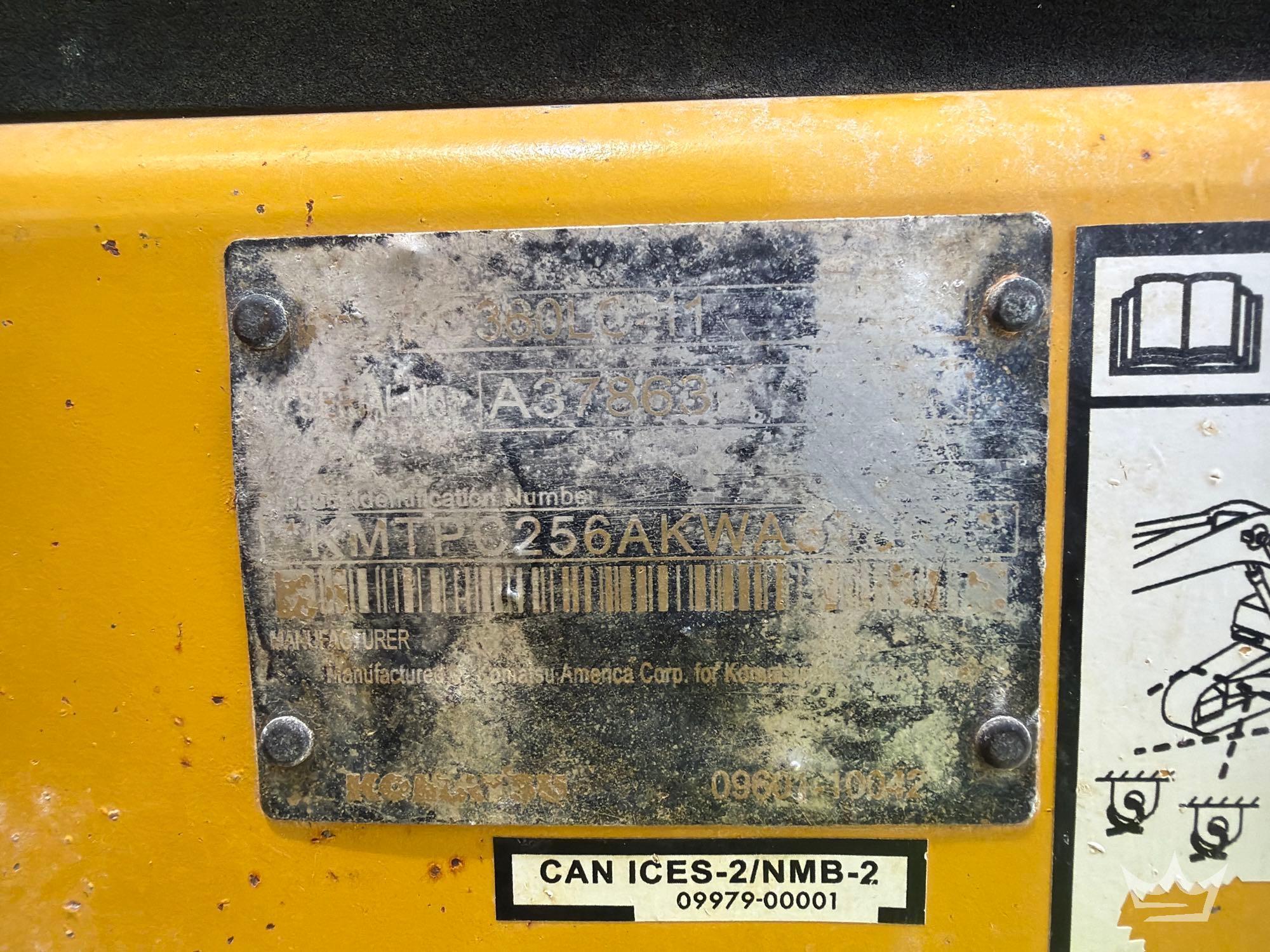 2020 Komatsu PC360LC