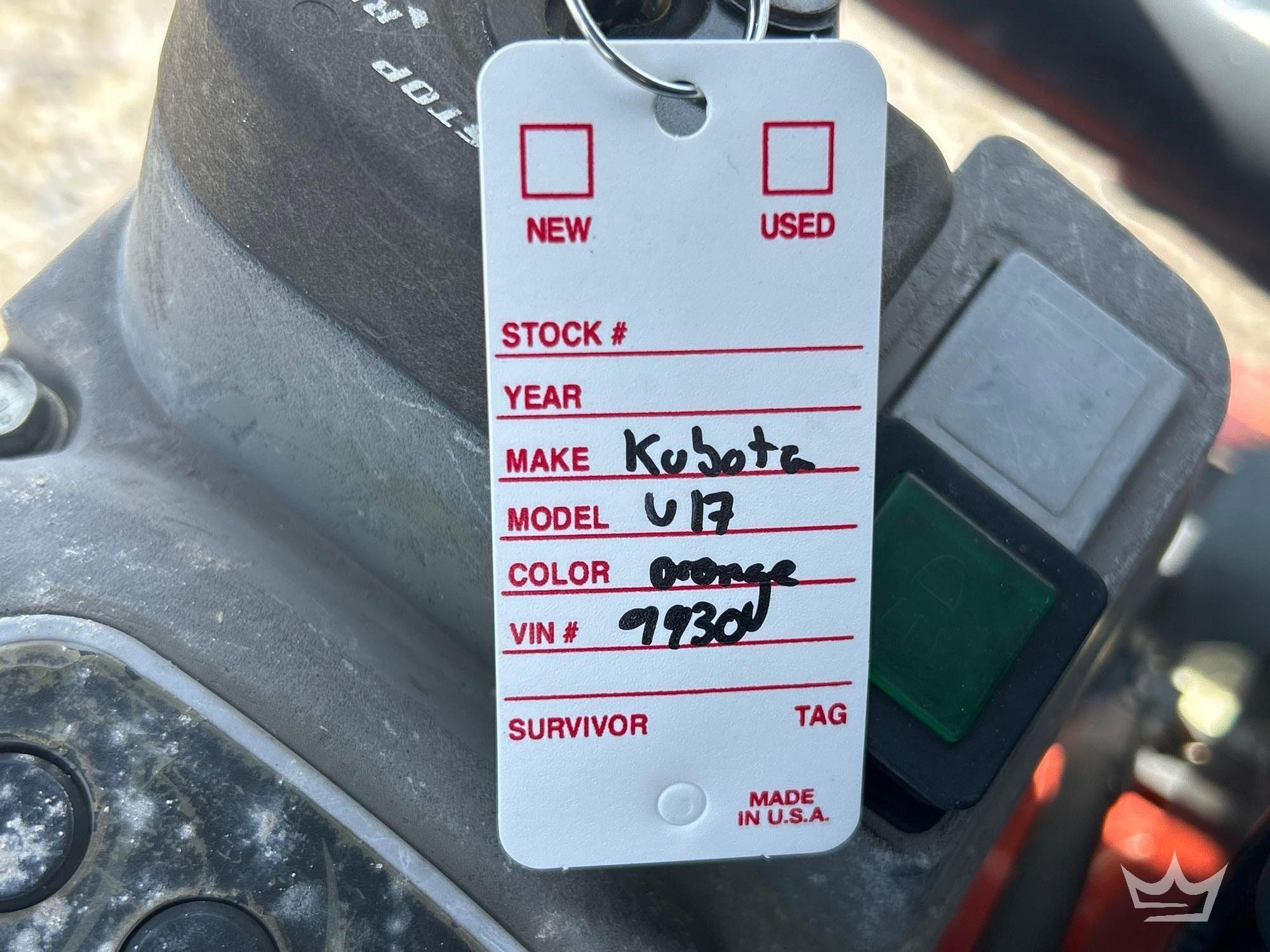 2019 Kubota U17