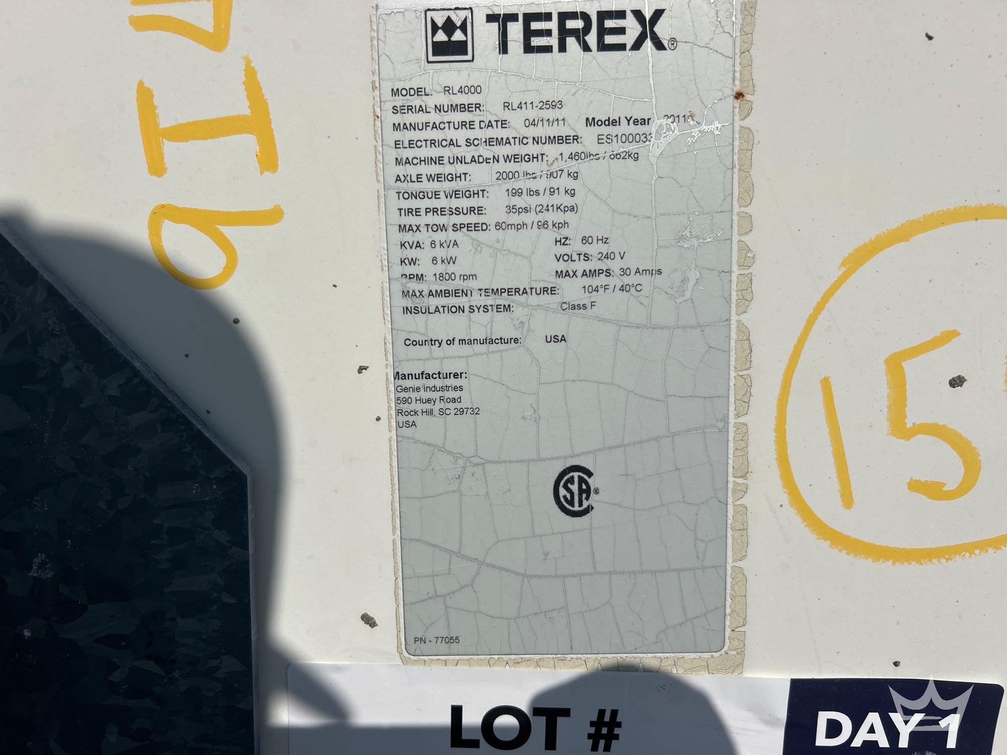 2011 Terex RL4000