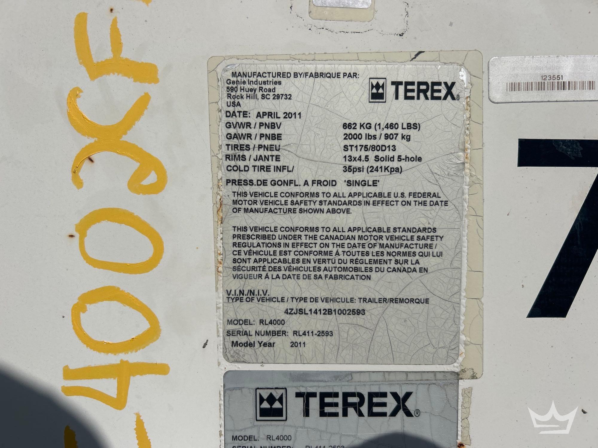 2011 Terex RL4000