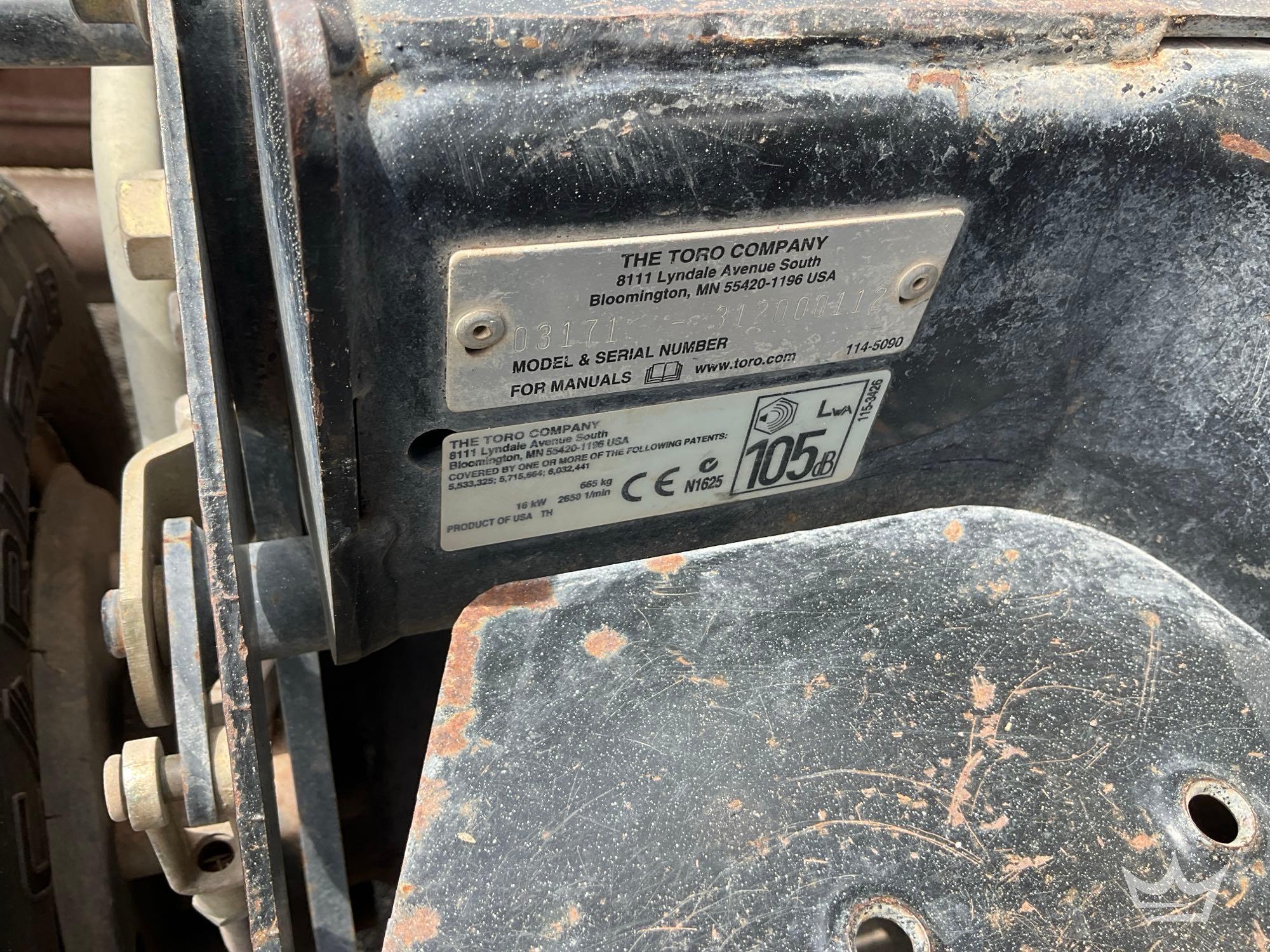 2012 Toro 3100D