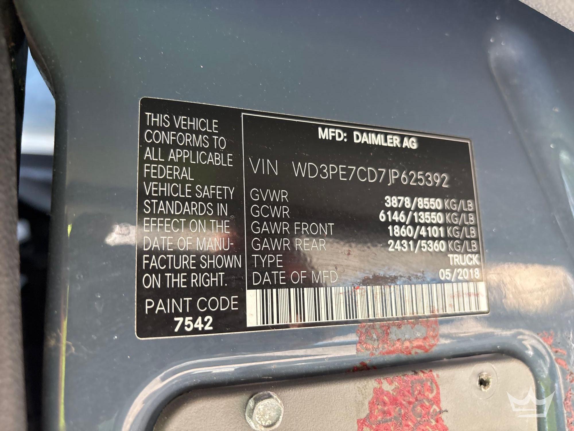 2018 Mercedes-Benz 2500