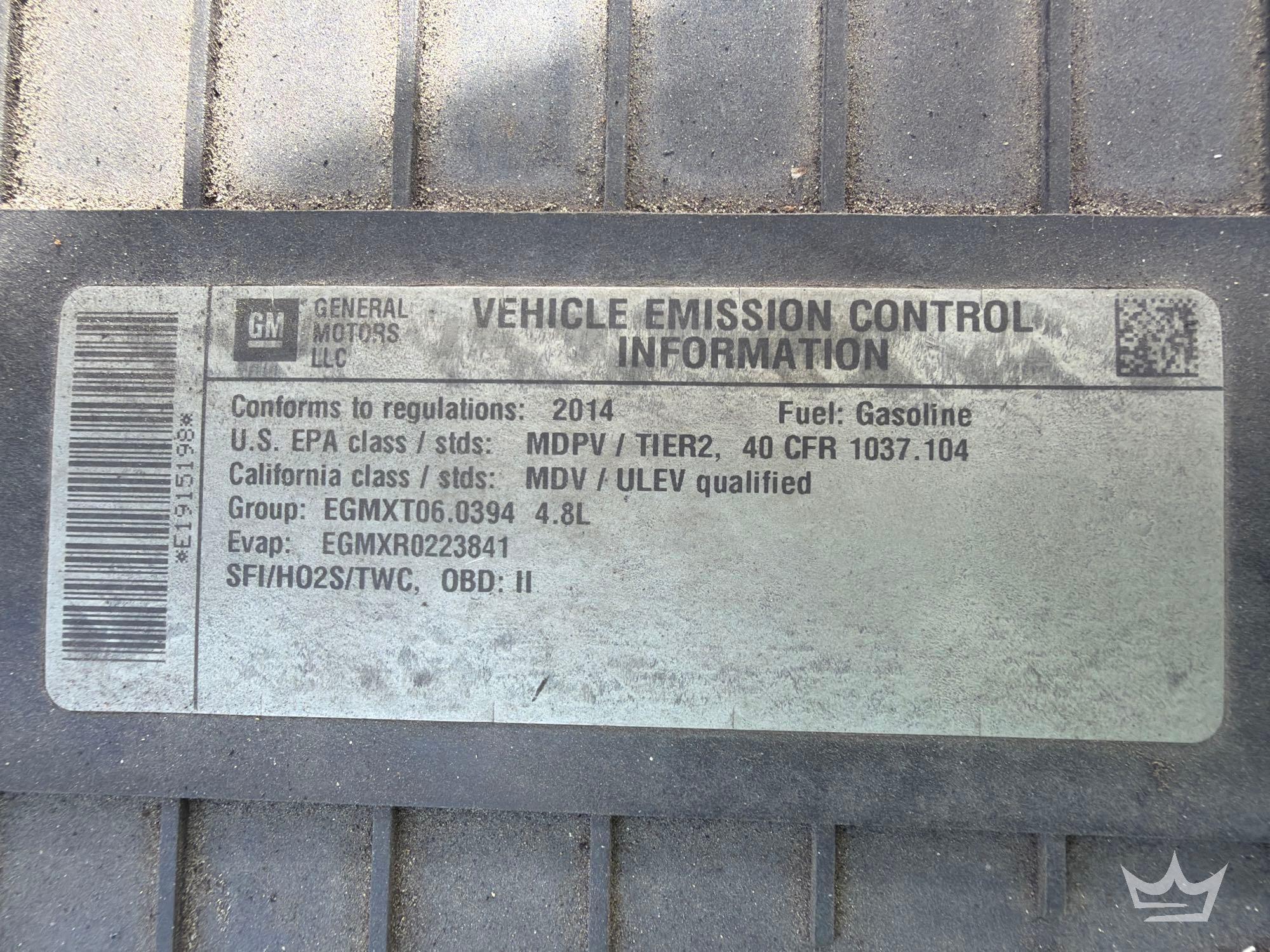 2014 Chevrolet EXPRESS 2500