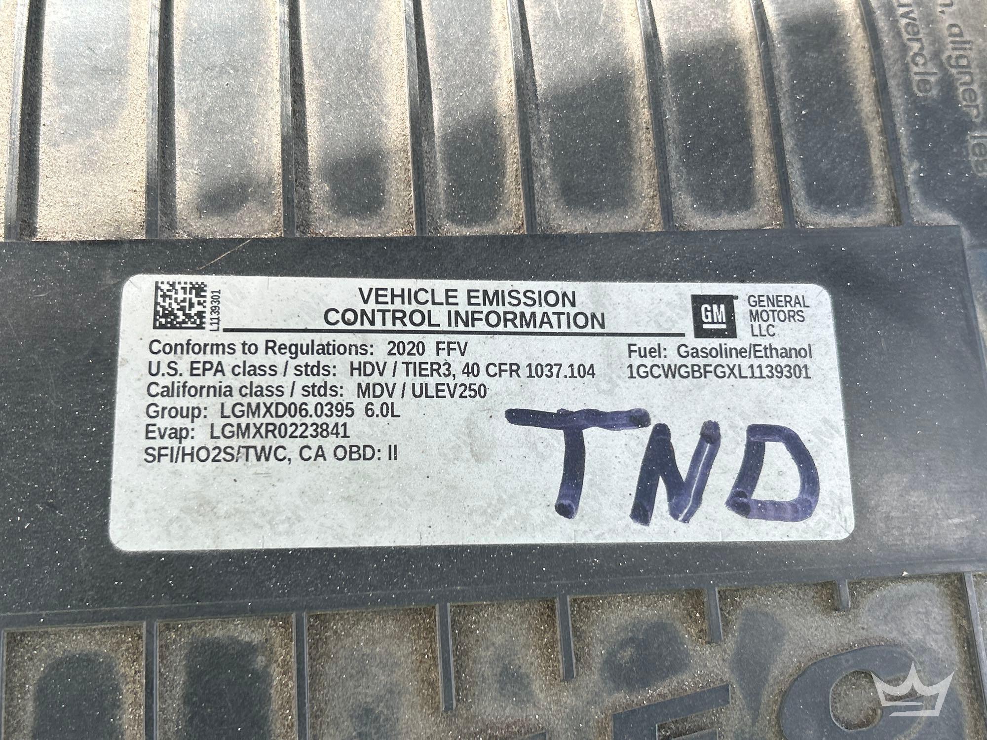 2020 Chevrolet EXPRESS 2500