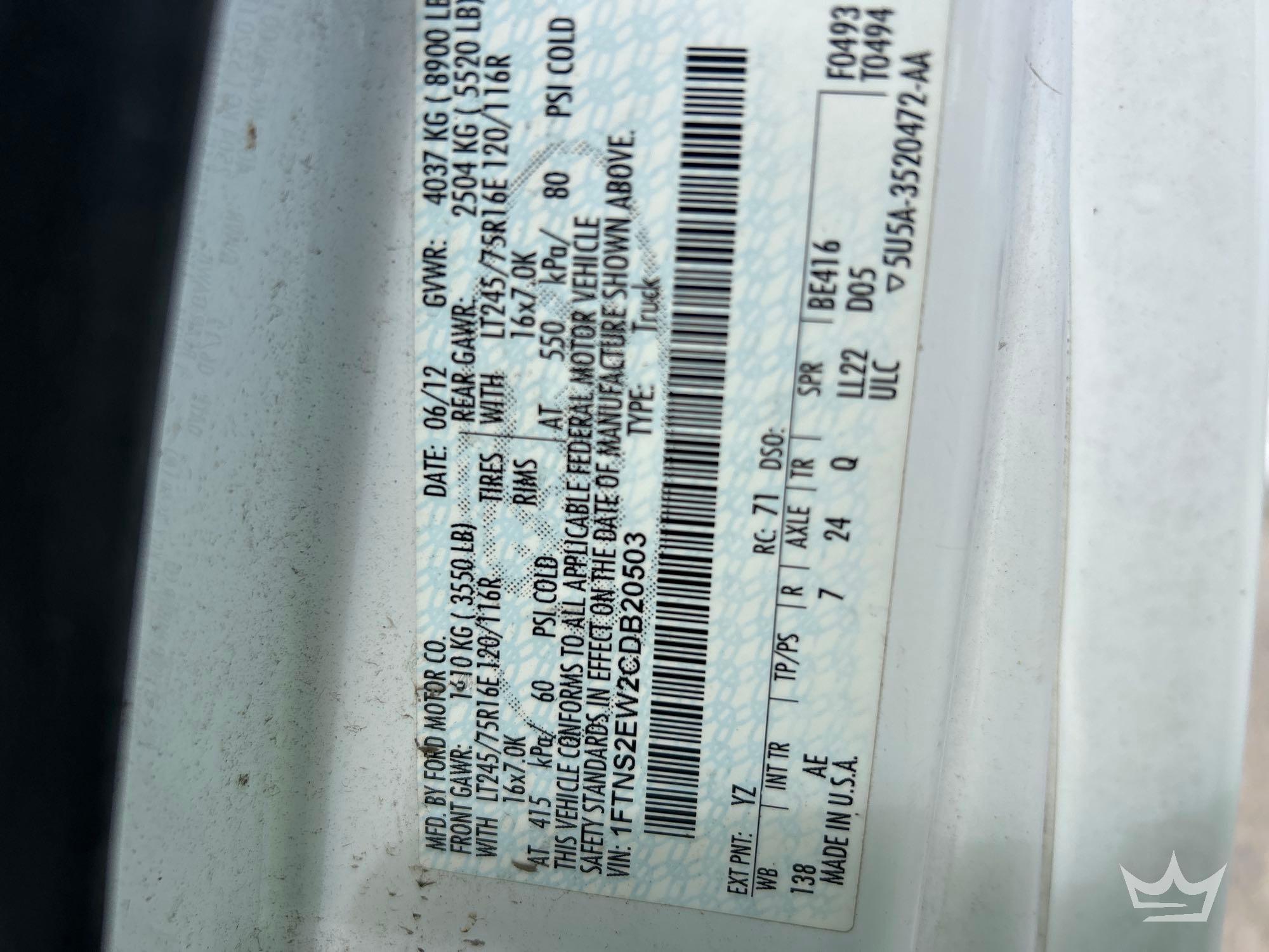2012 Ford E-250