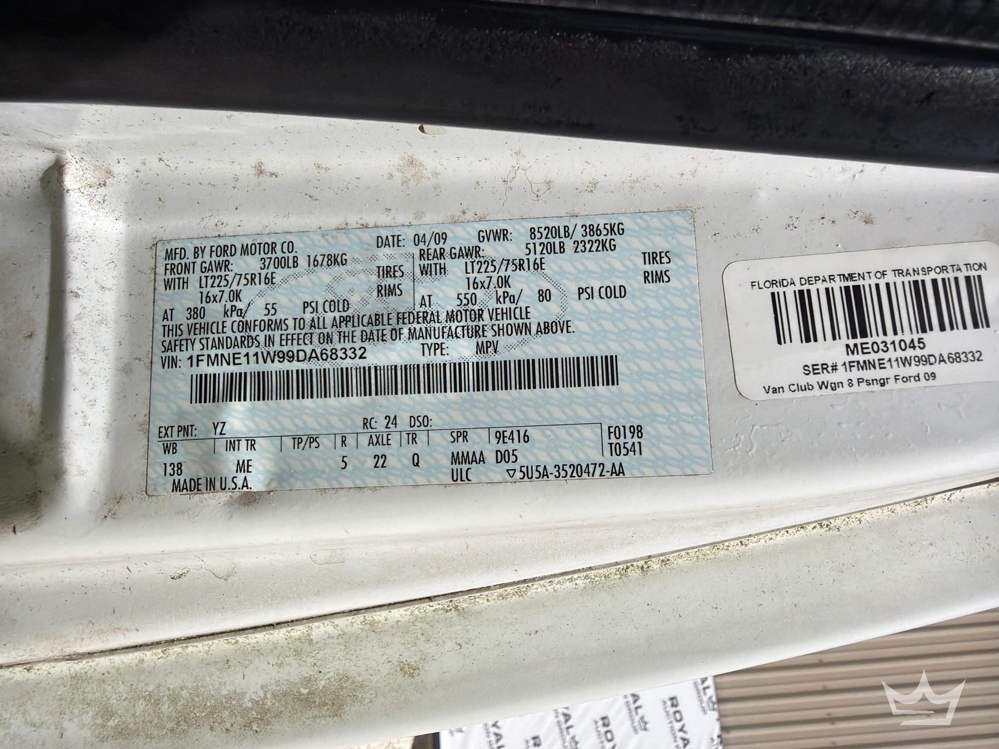 2009 Ford E150