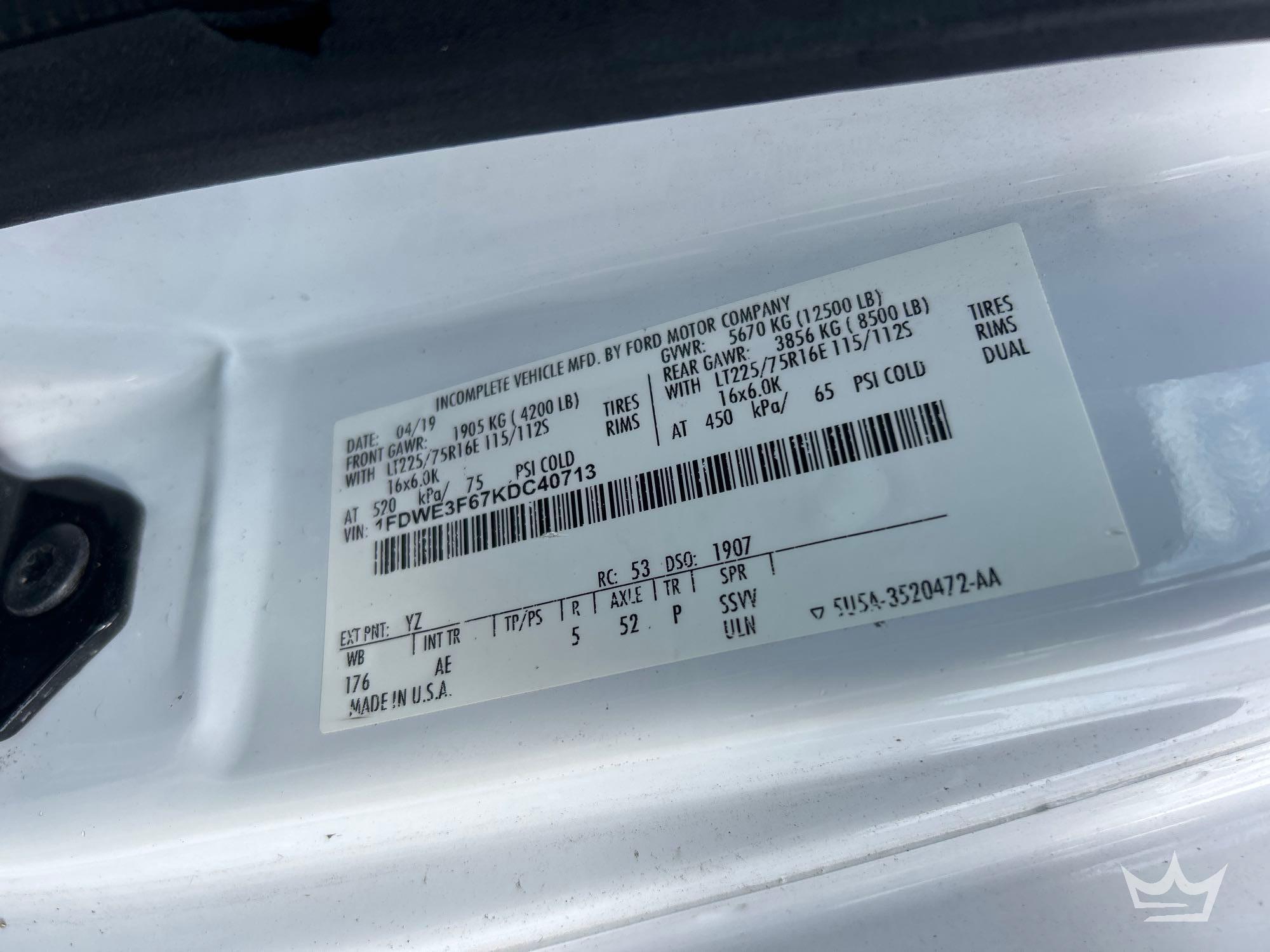 2019 Ford E350