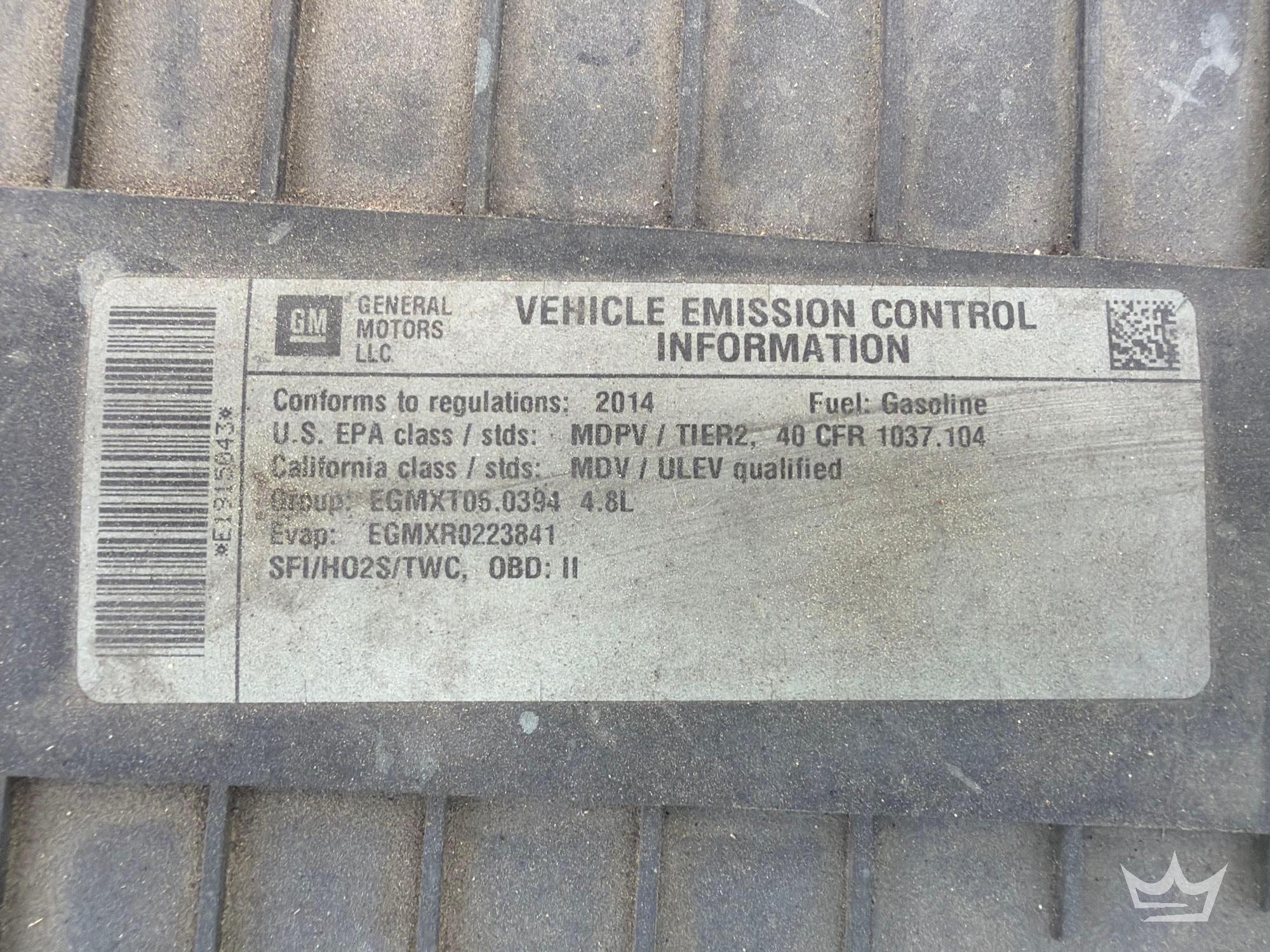 2014 Chevrolet EXPRESS 2500
