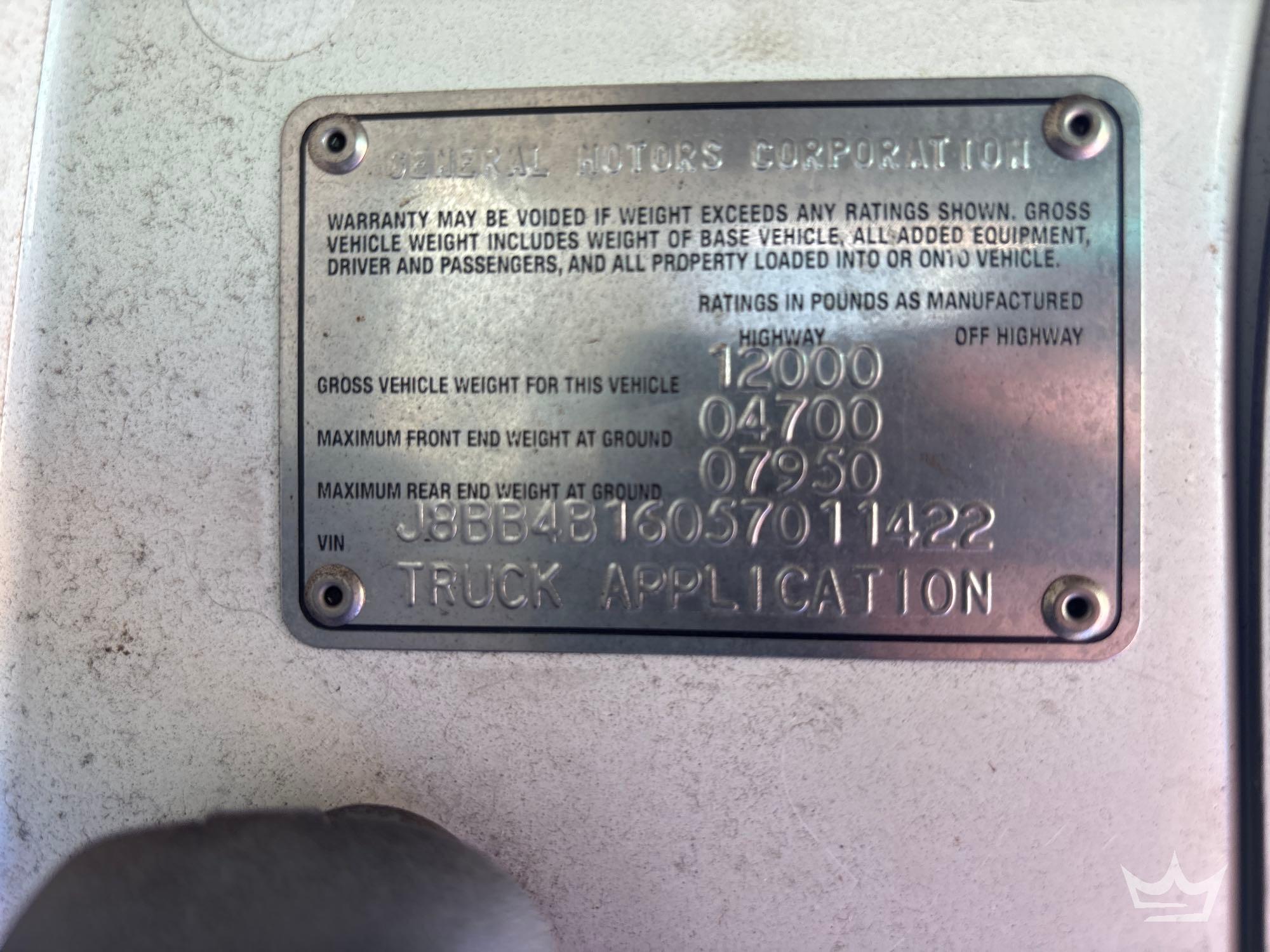2005 Chevrolet W3500