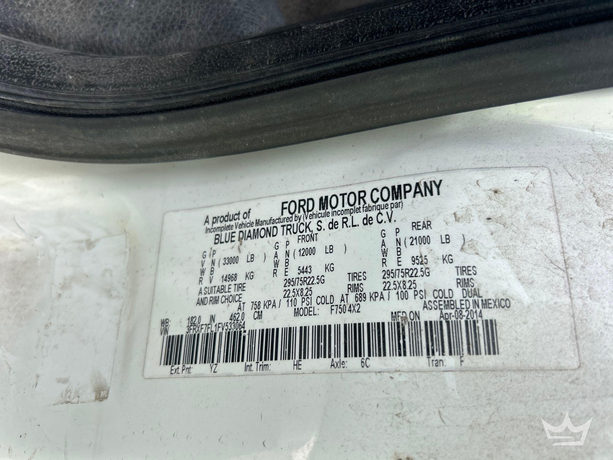 2015 Ford F750