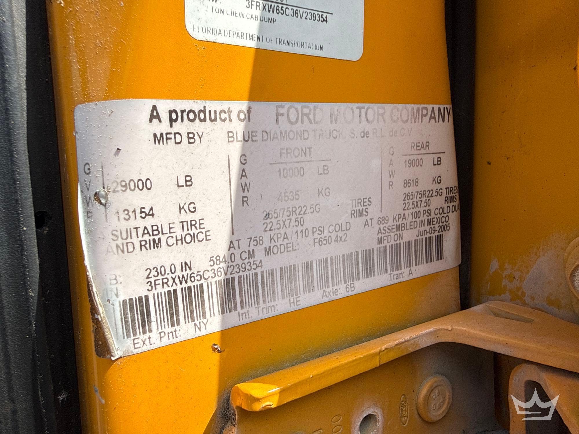 2006 Ford F650