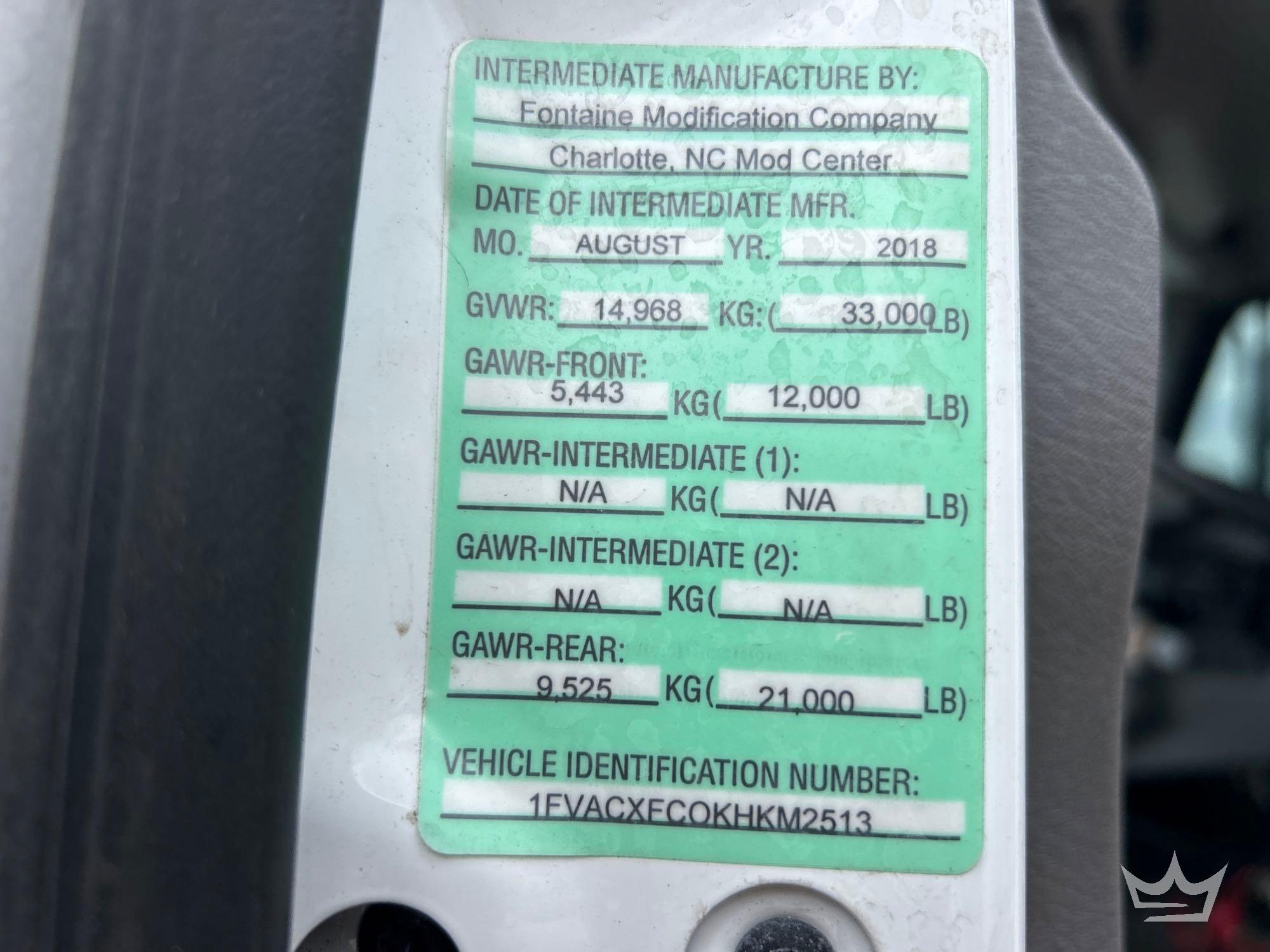 2019 Freightliner M2 106 SPORTCH
