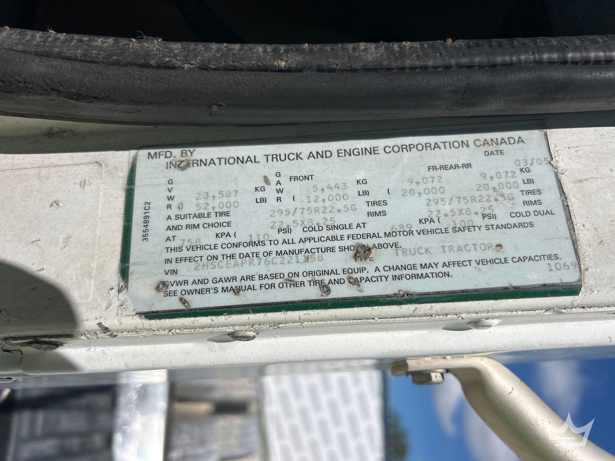 2006 International 9200I