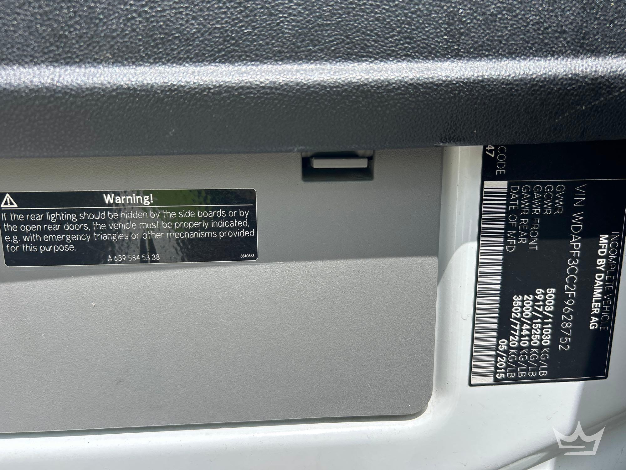 2015 Mercedes-Benz 3500