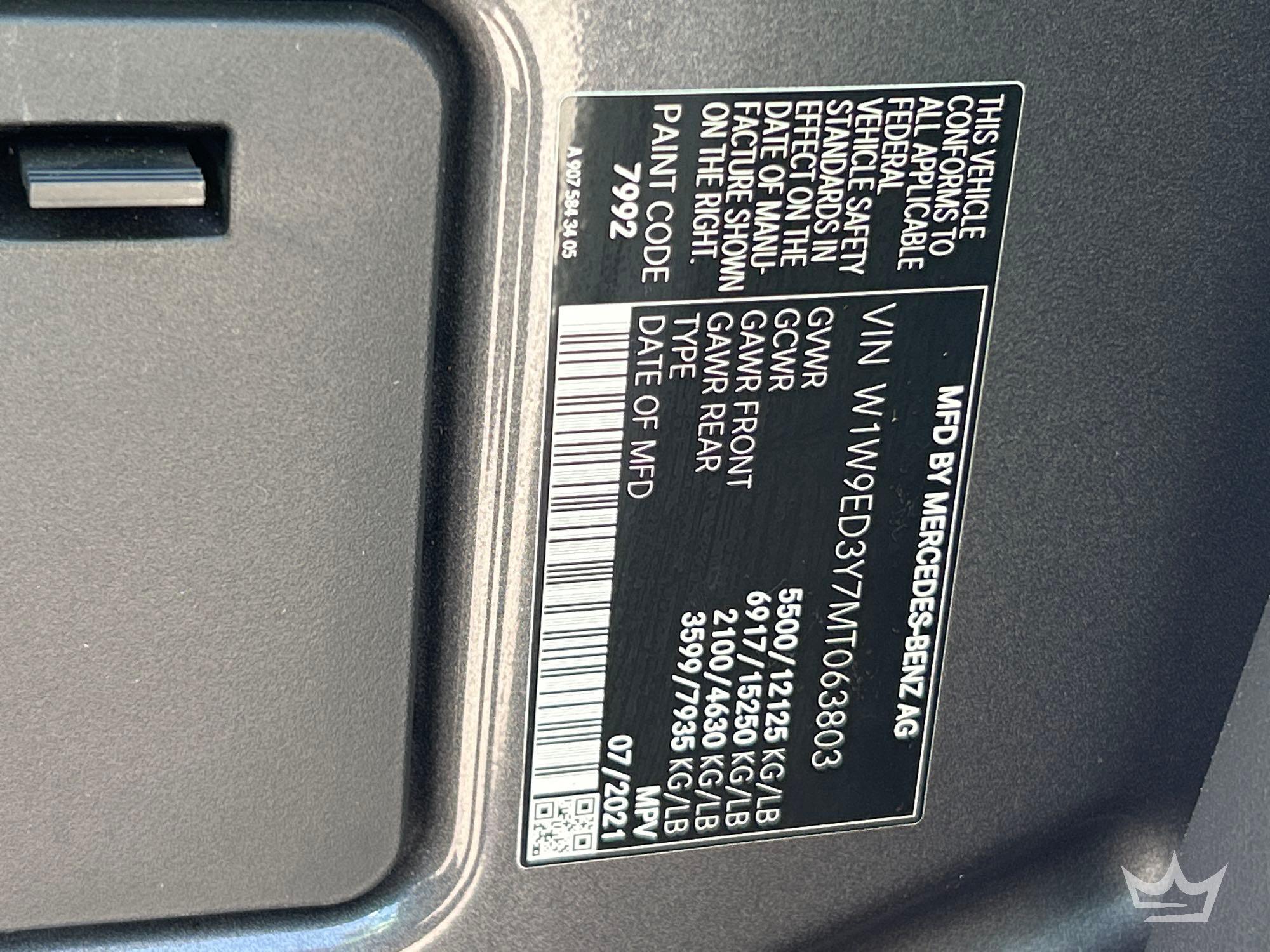 2021 Mercedes-Benz SPRINTER