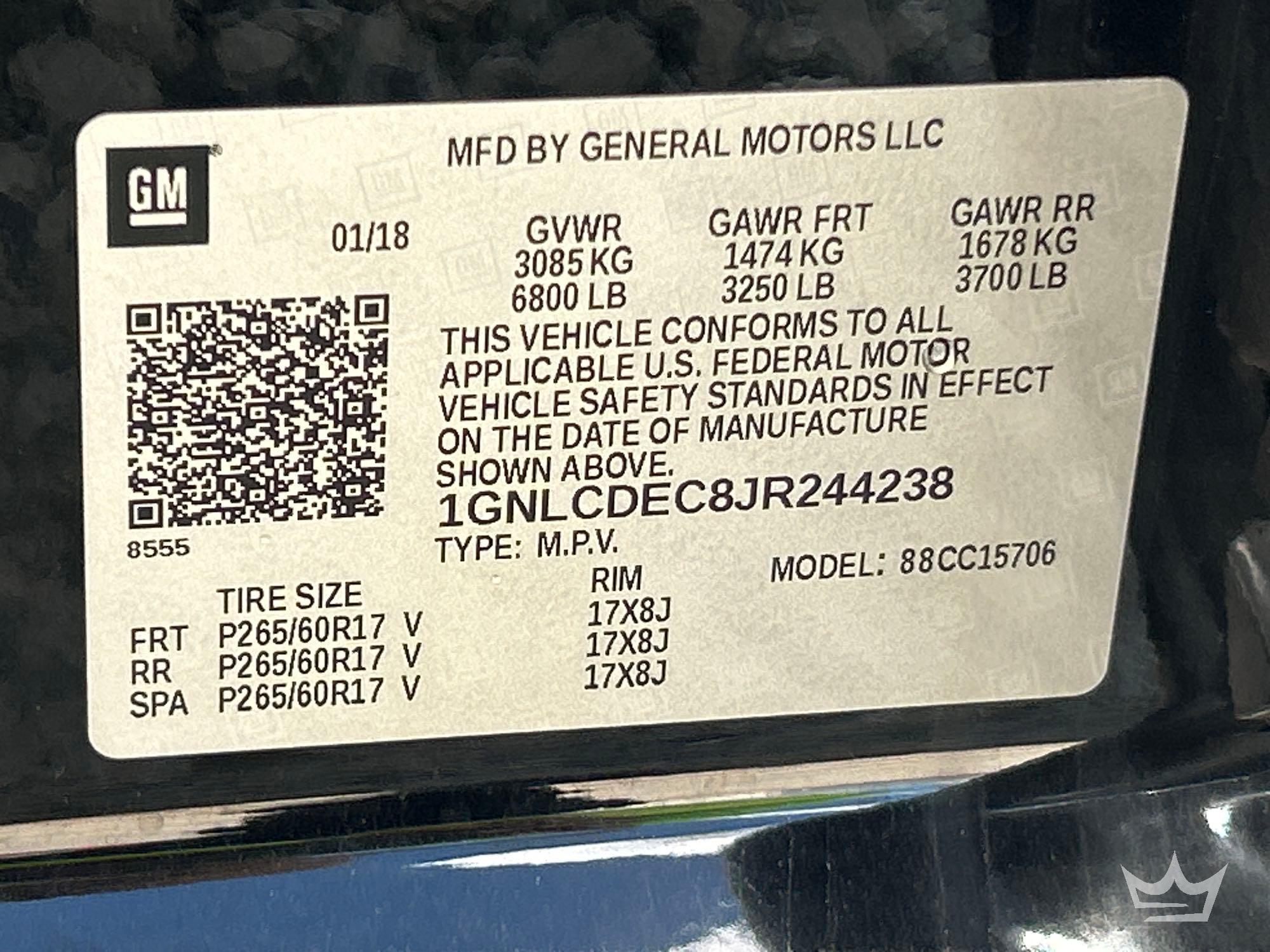 2018 Chevrolet Tahoe